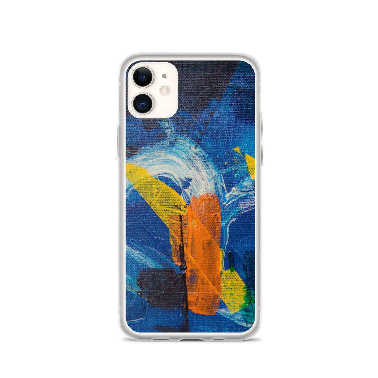 Abstract iPhone case muli-coloured solid accent