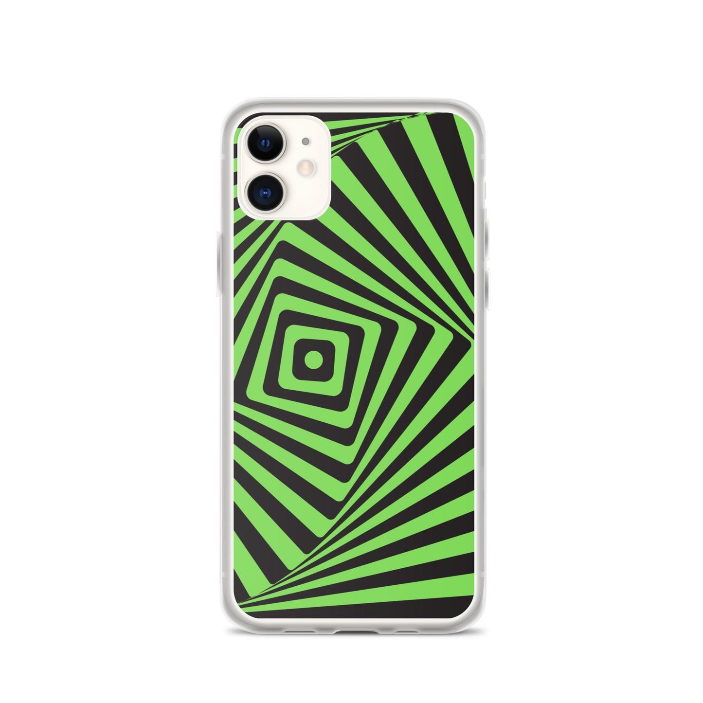 Abstract iPhone case green maze