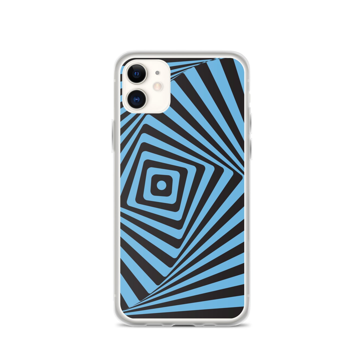 Abstract iPhone case, blue maze