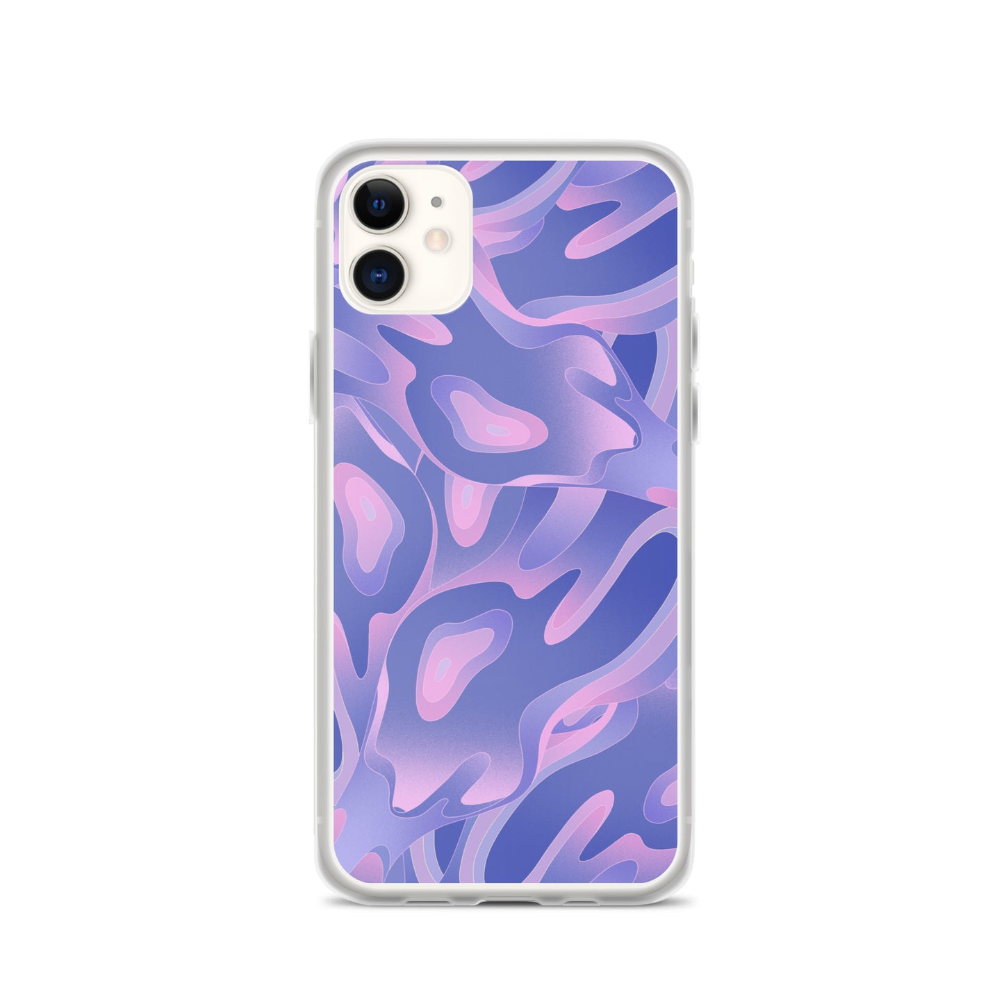 Abstract iPhone case purple/violet waves