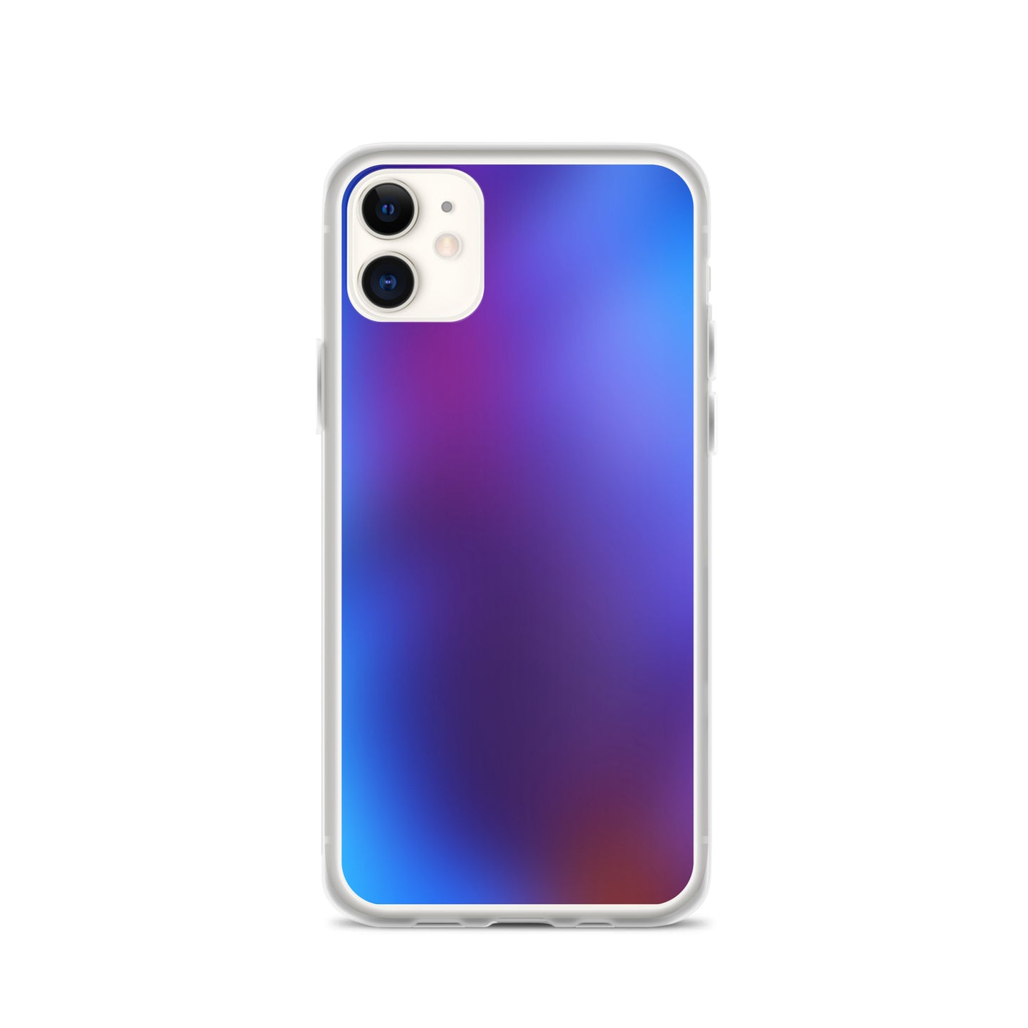 Abstract iPhone case blurry blue