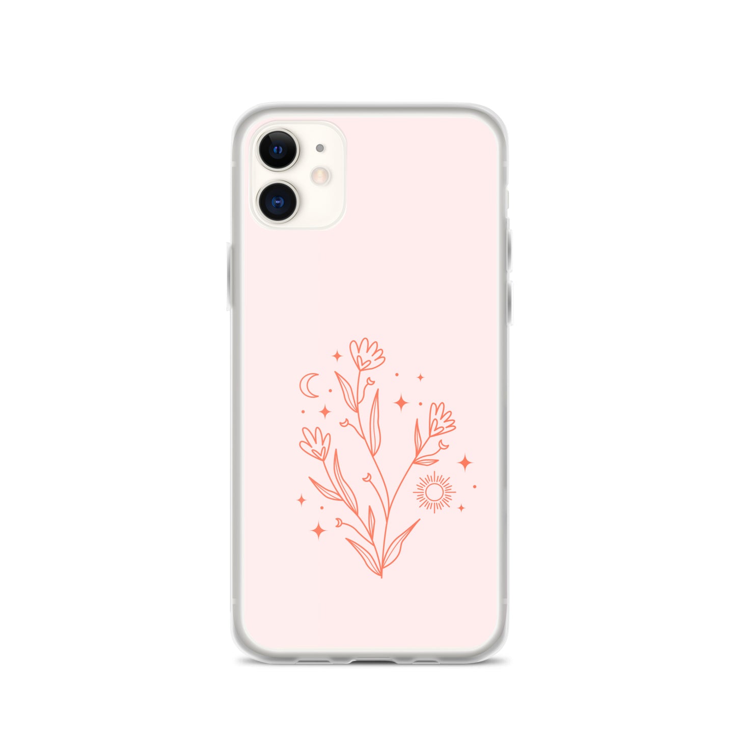 Abstract iPhone case pink flower