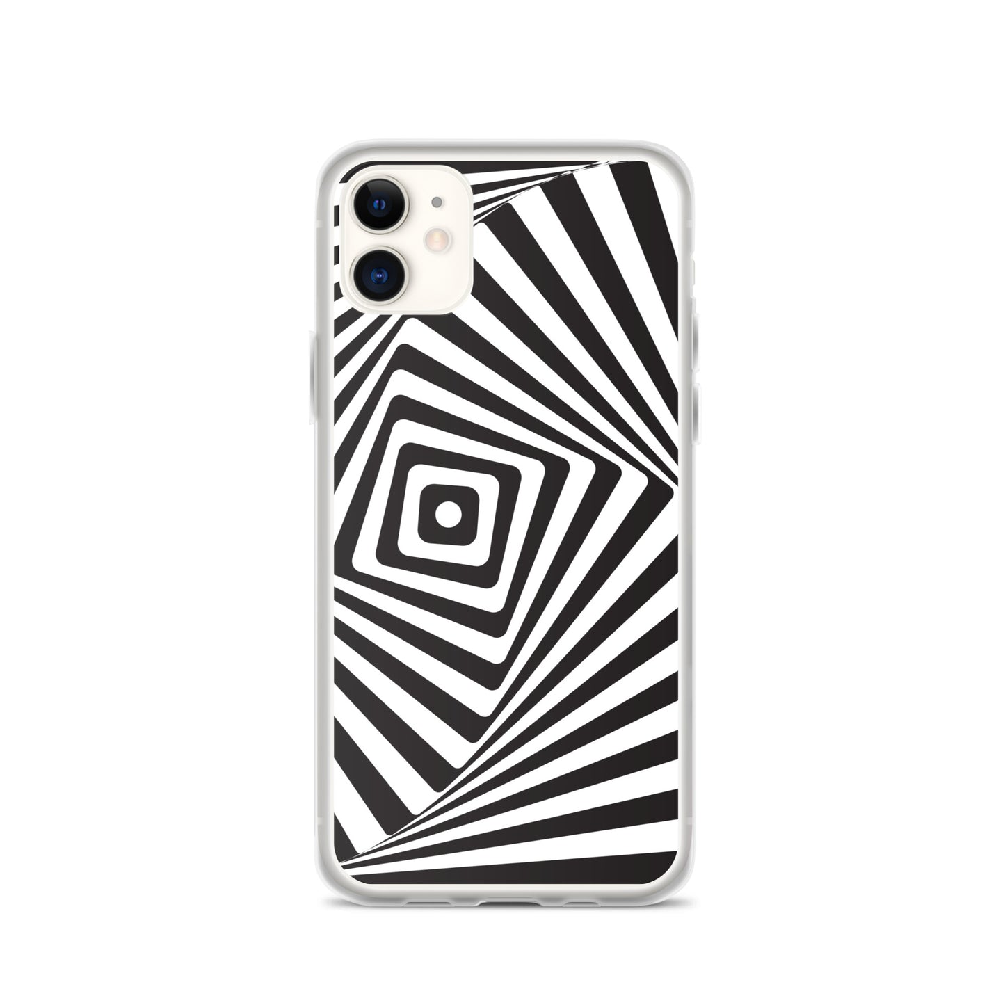 Abstract iPhone case black and white maze