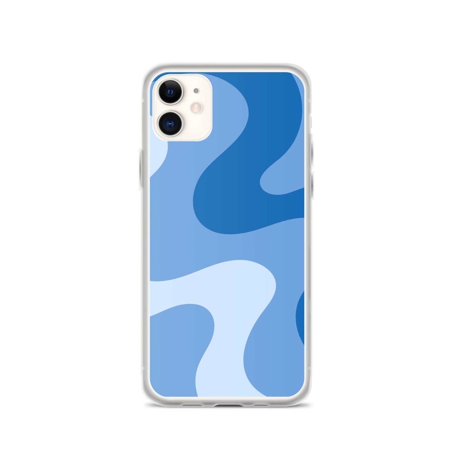 Abstract iPhone case blue swirl