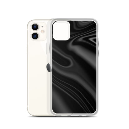 Abstract iPhone case black wave