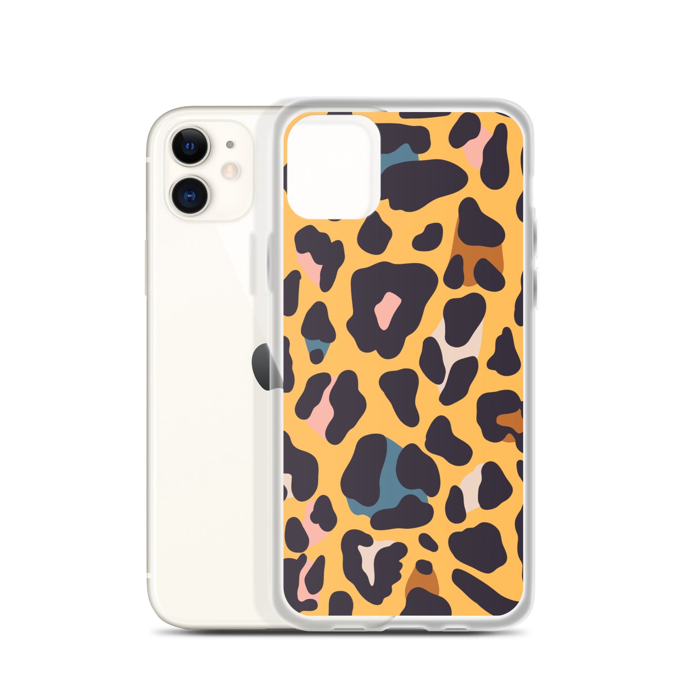 Abstract iPhone case leopard skin print