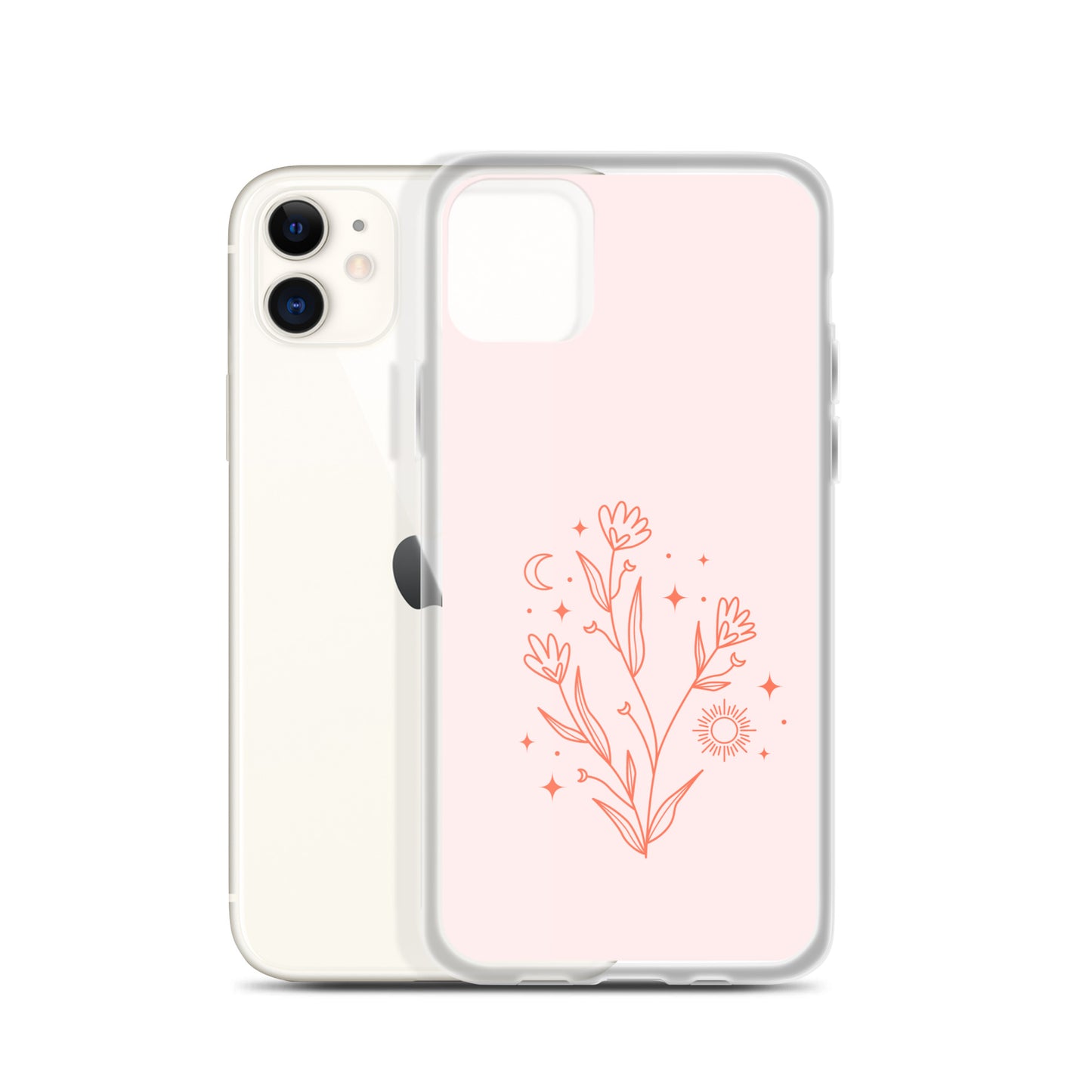 Abstract iPhone case pink flower