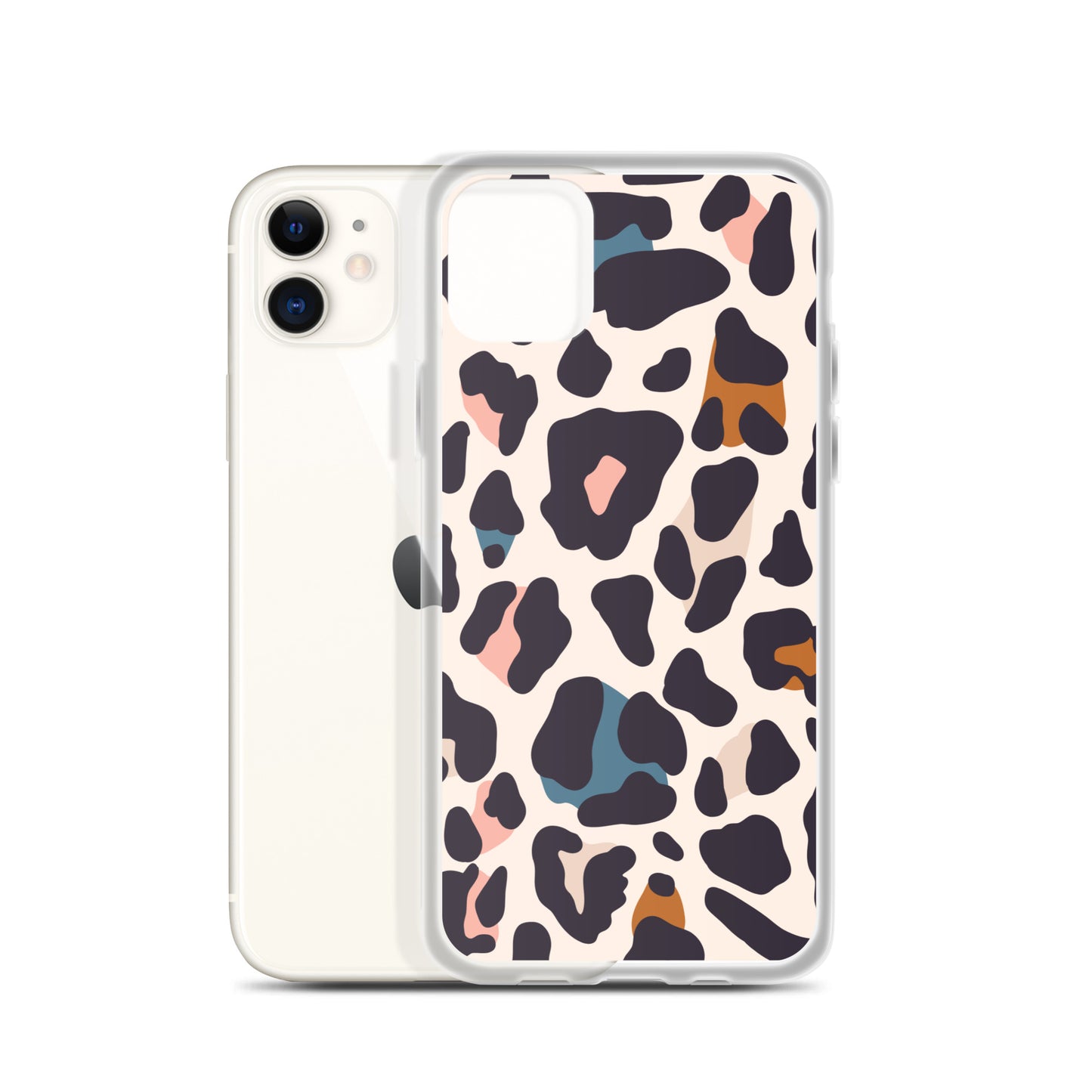 Abstract iPhone case leopard print design