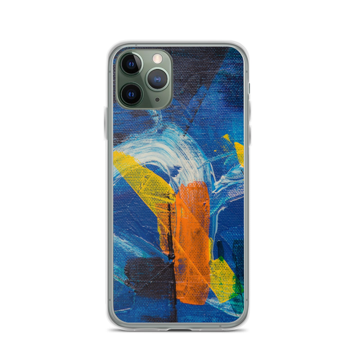 Abstract iPhone case muli-coloured solid accent