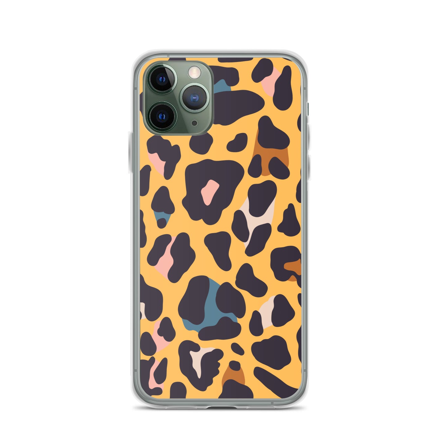 Abstract iPhone case leopard skin print