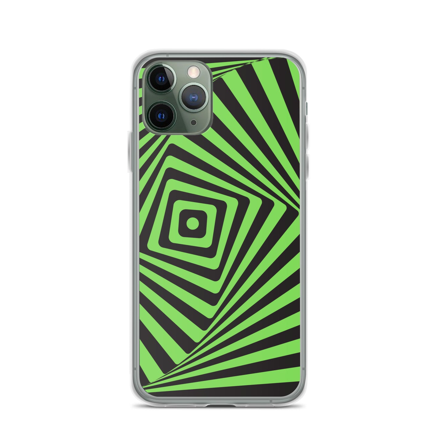 Abstract iPhone case green maze