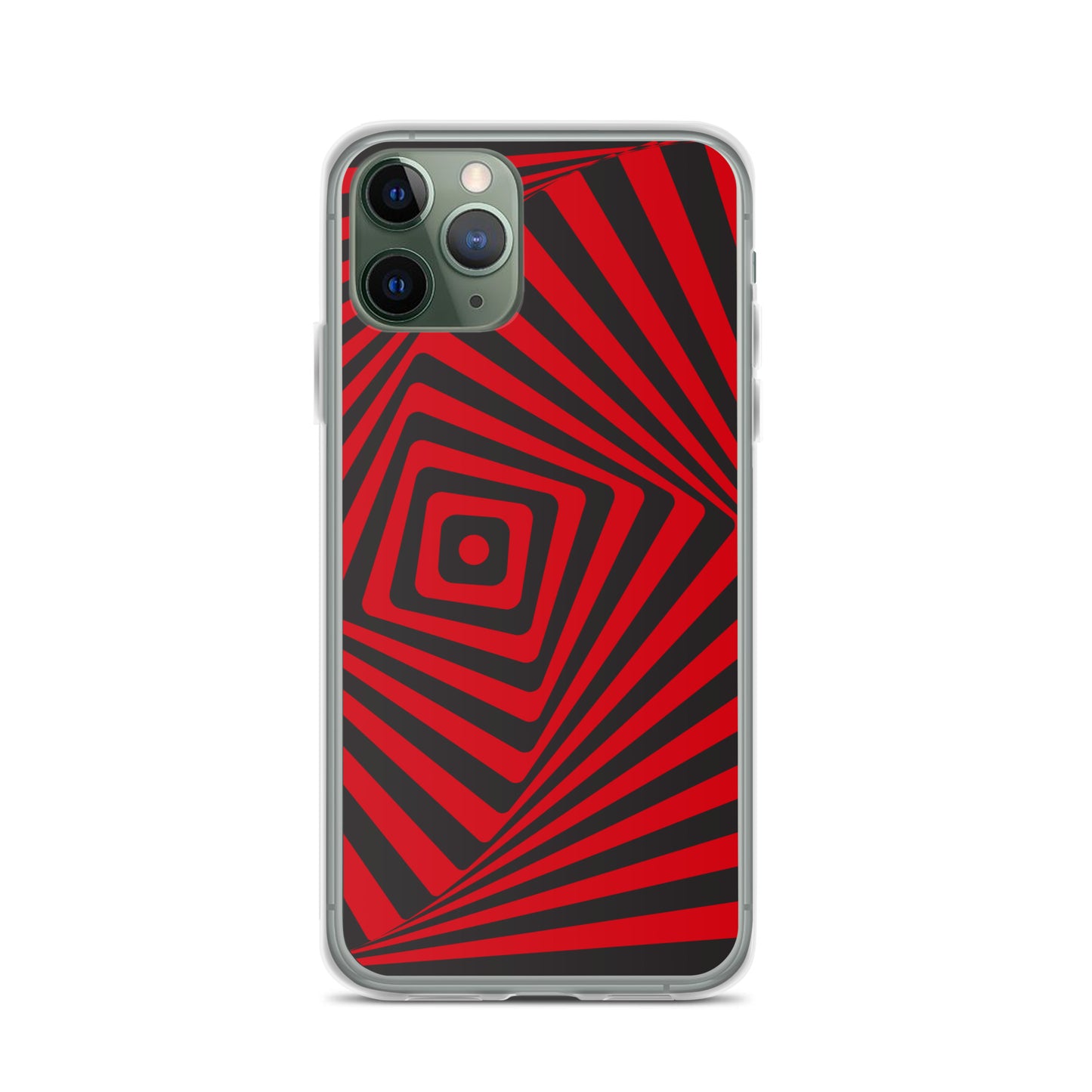 Abstract iPhone case, red maze