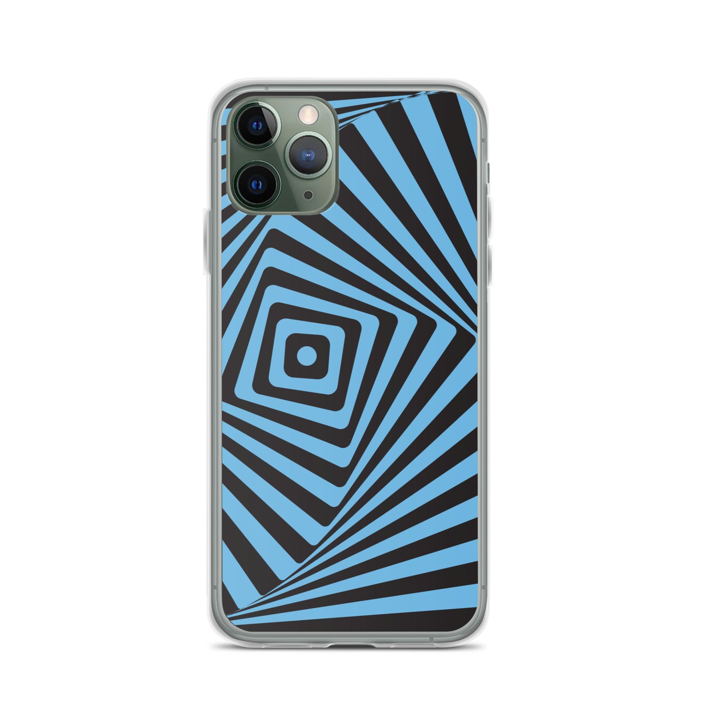 Abstract iPhone case, blue maze