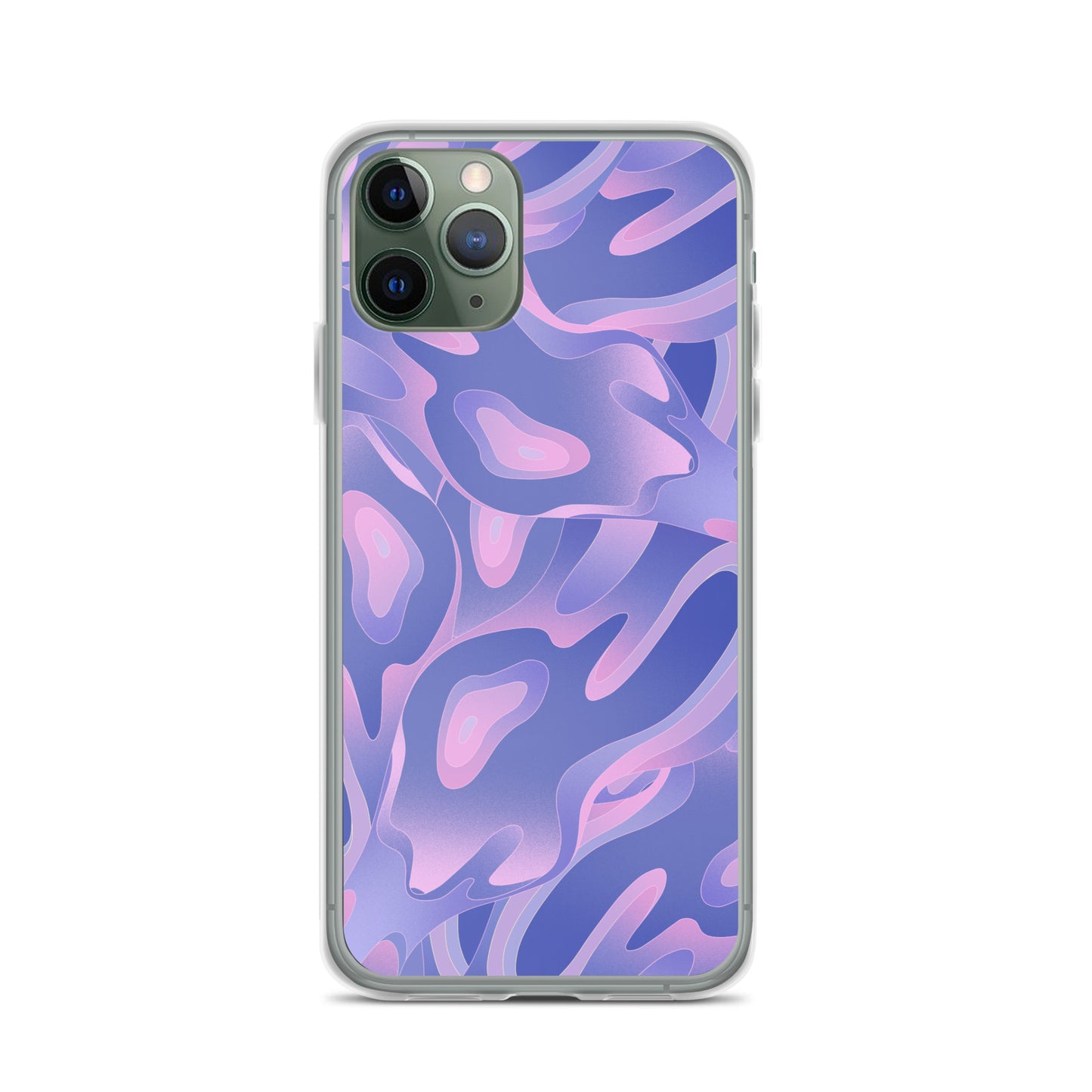 Abstract iPhone case purple/violet waves