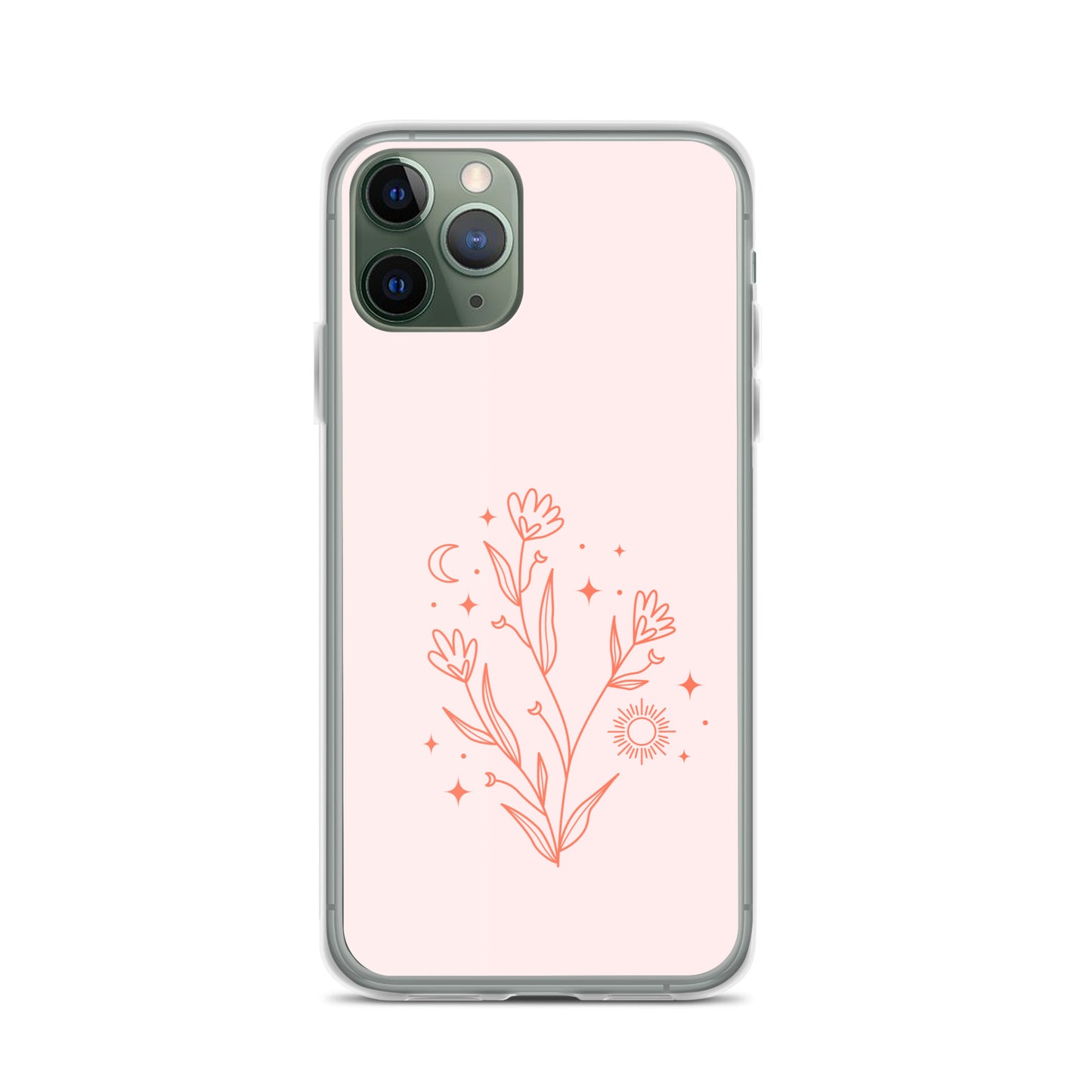 Abstract iPhone case pink flower