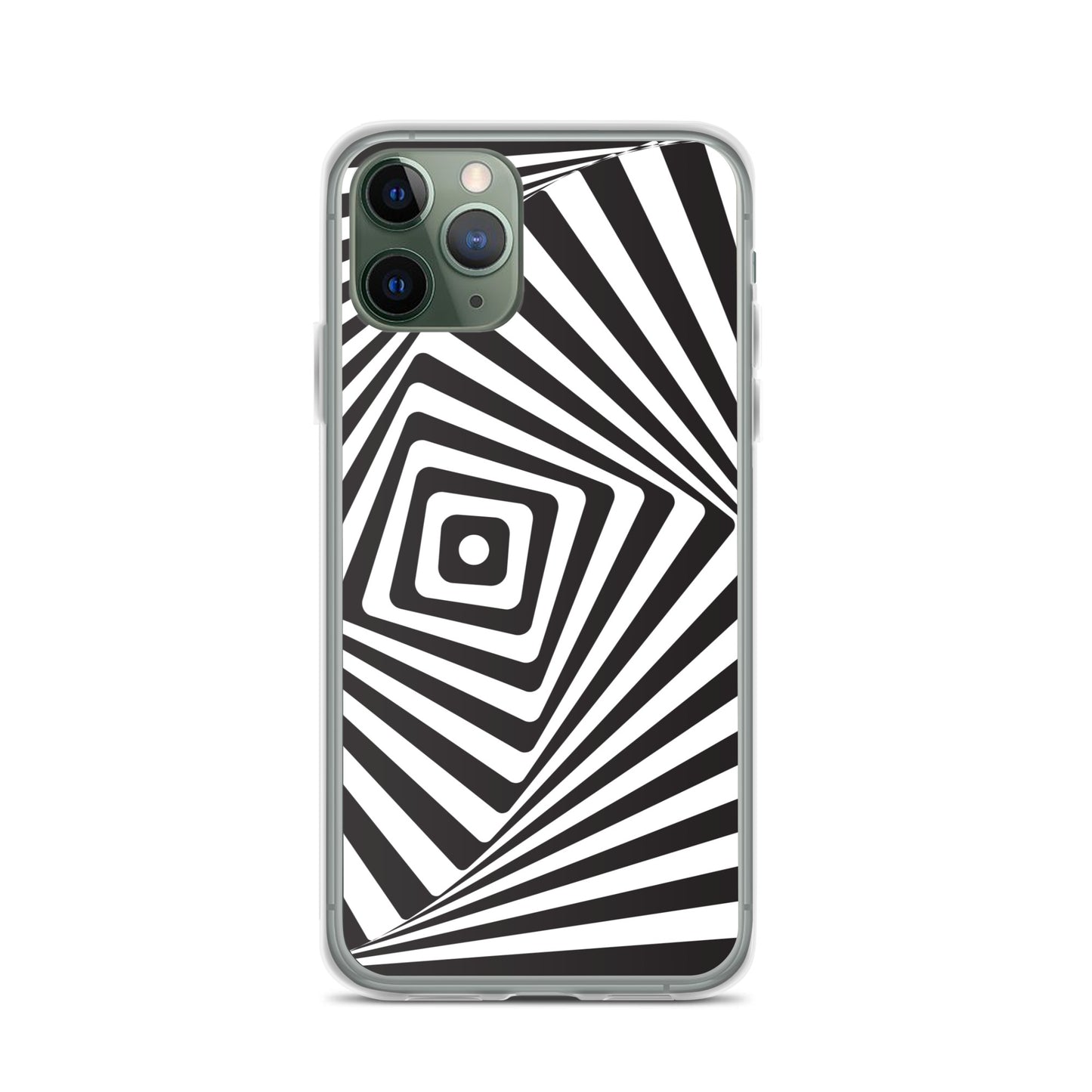 Abstract iPhone case black and white maze