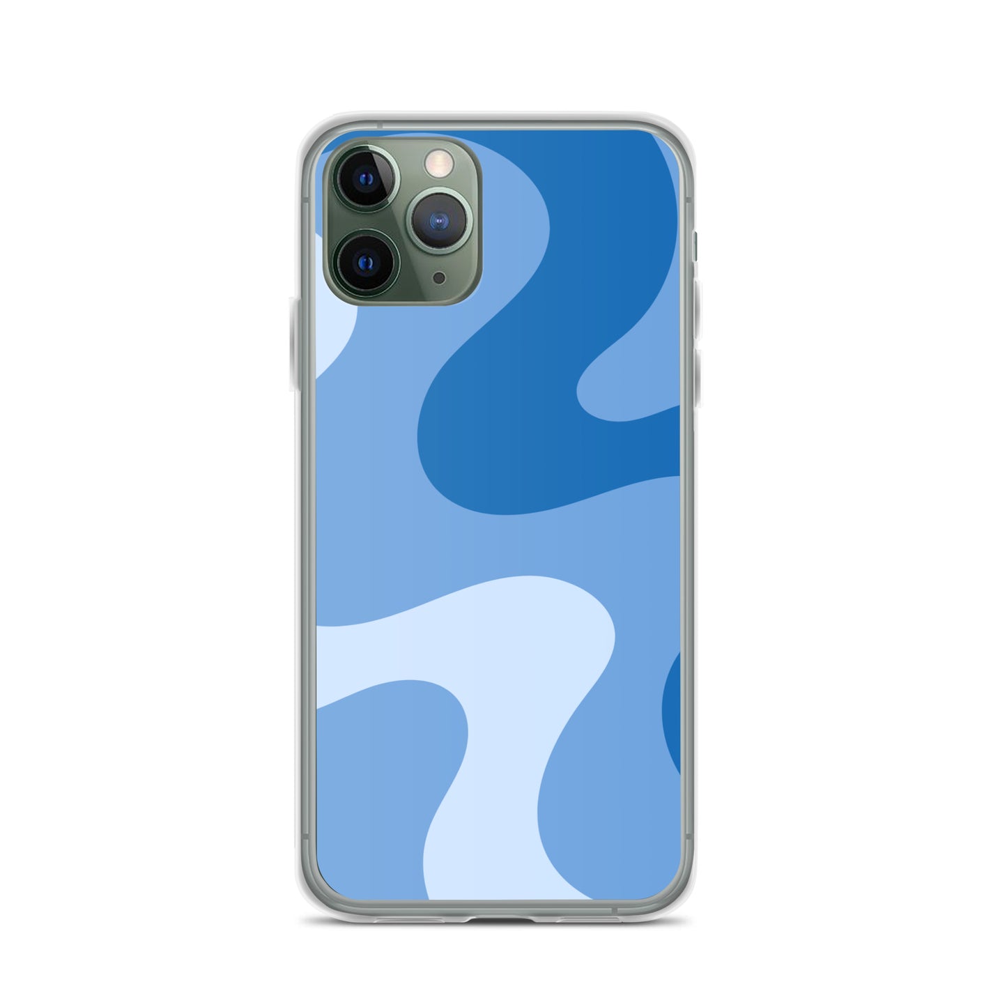 Abstract iPhone case blue swirl