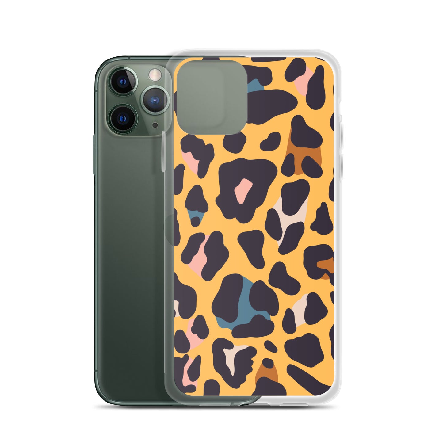 Abstract iPhone case leopard skin print