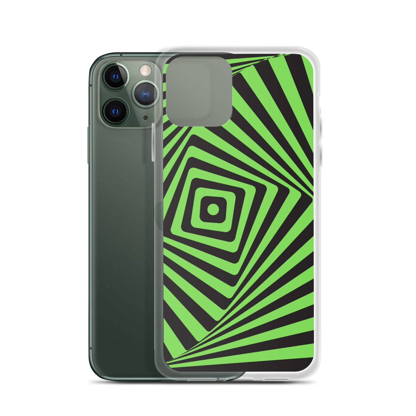 Abstract iPhone case green maze