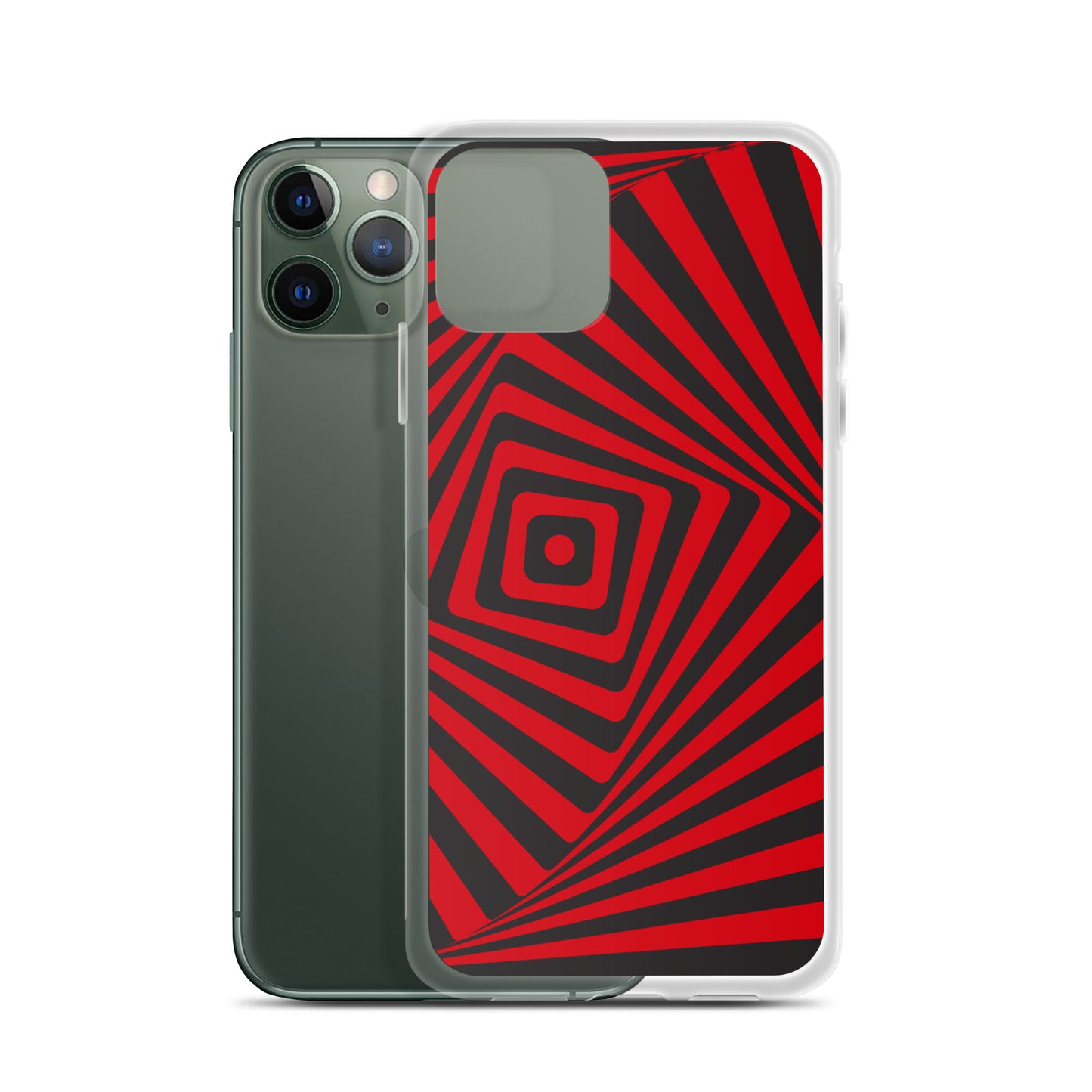 Abstract iPhone case, red maze