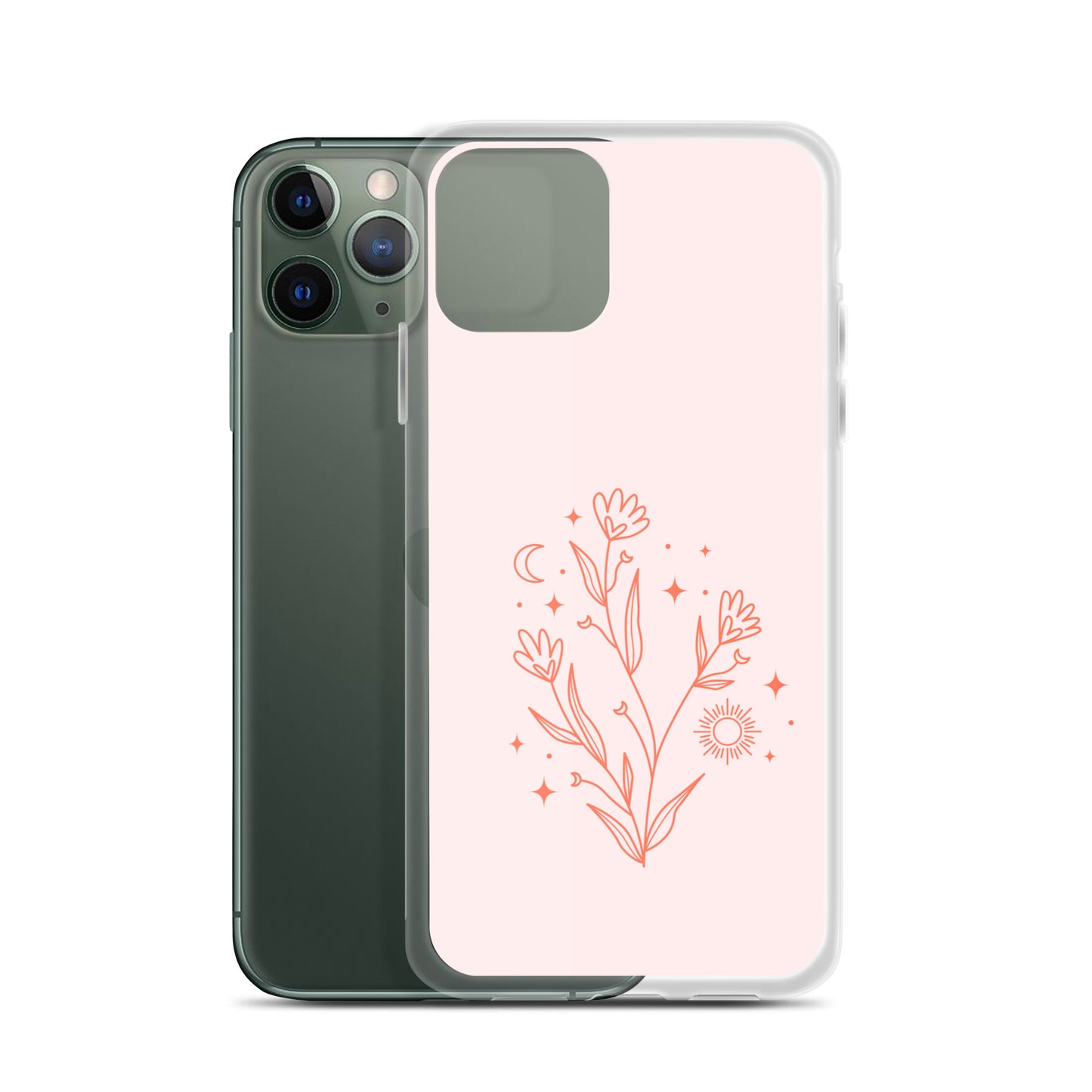 Abstract iPhone case pink flower