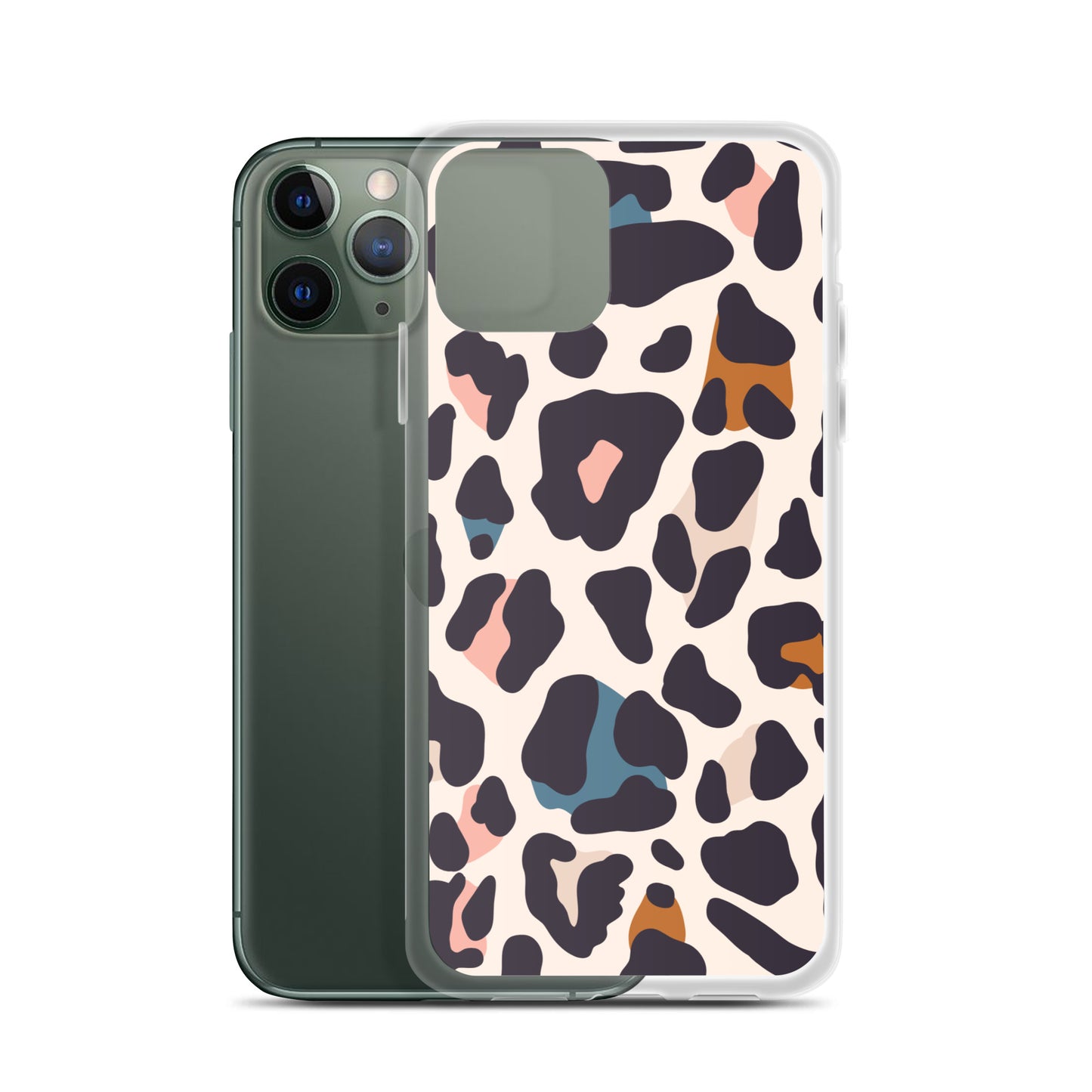 Abstract iPhone case leopard print design