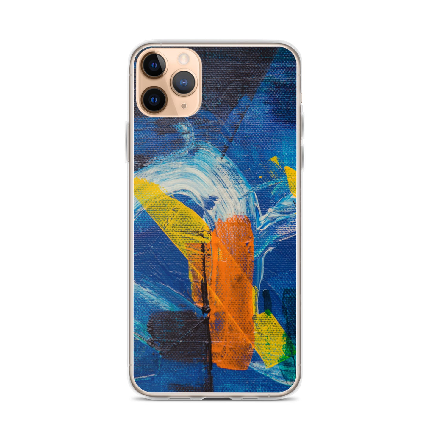 Abstract iPhone case muli-coloured solid accent