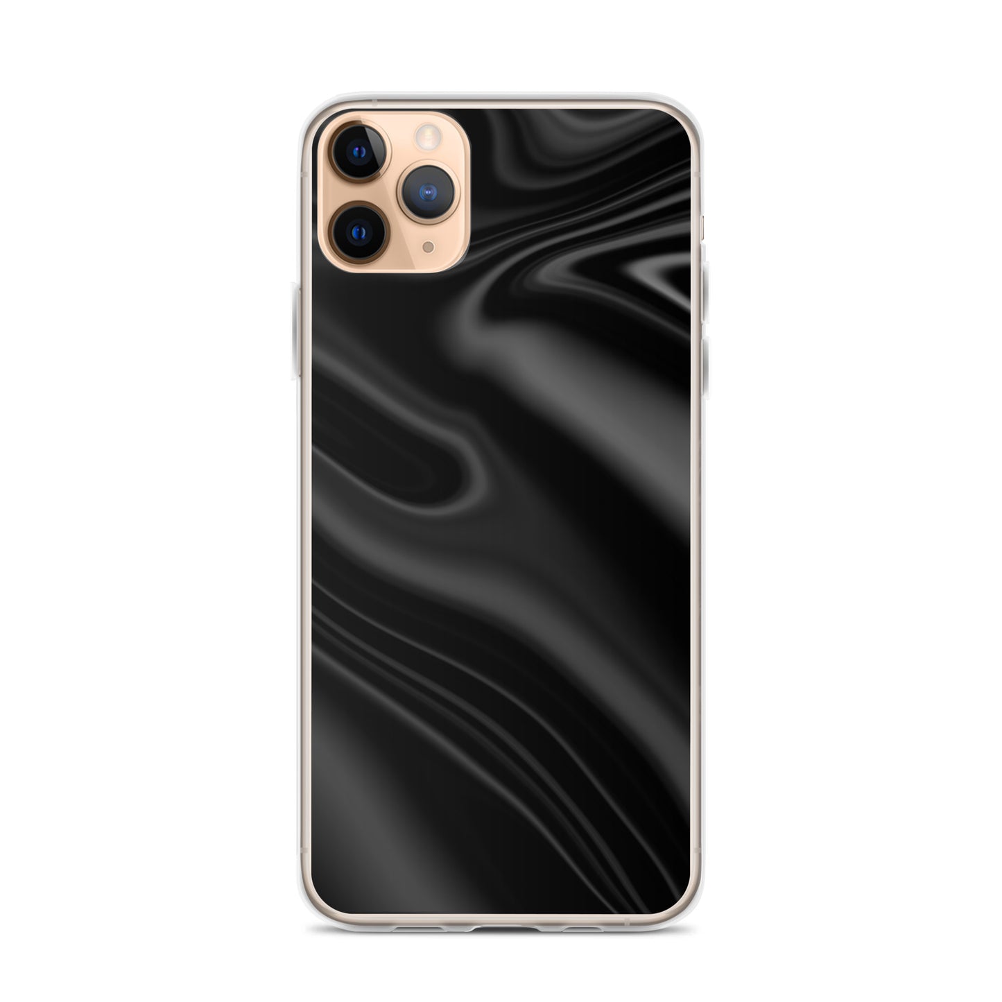 Abstract iPhone case black wave