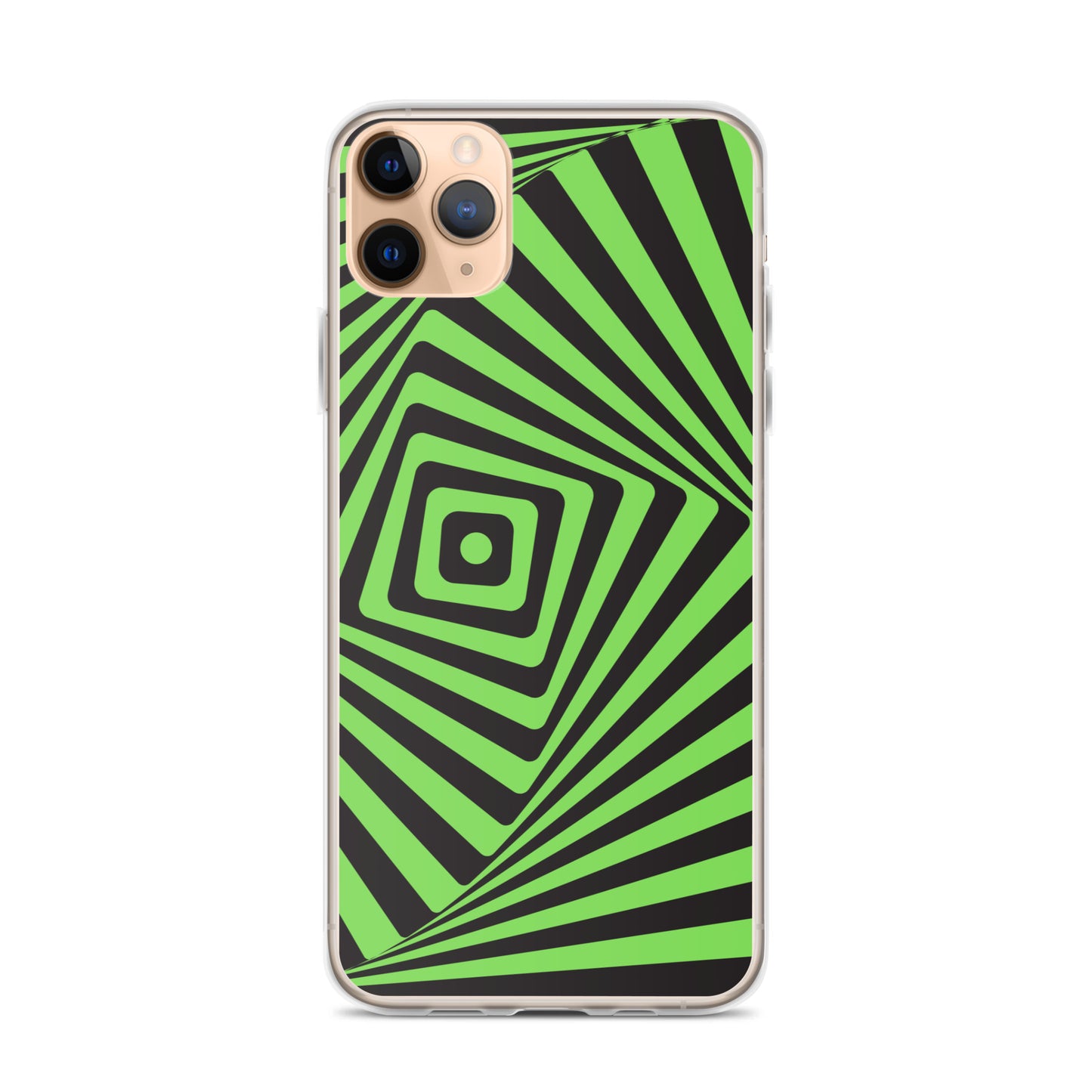 Abstract iPhone case green maze