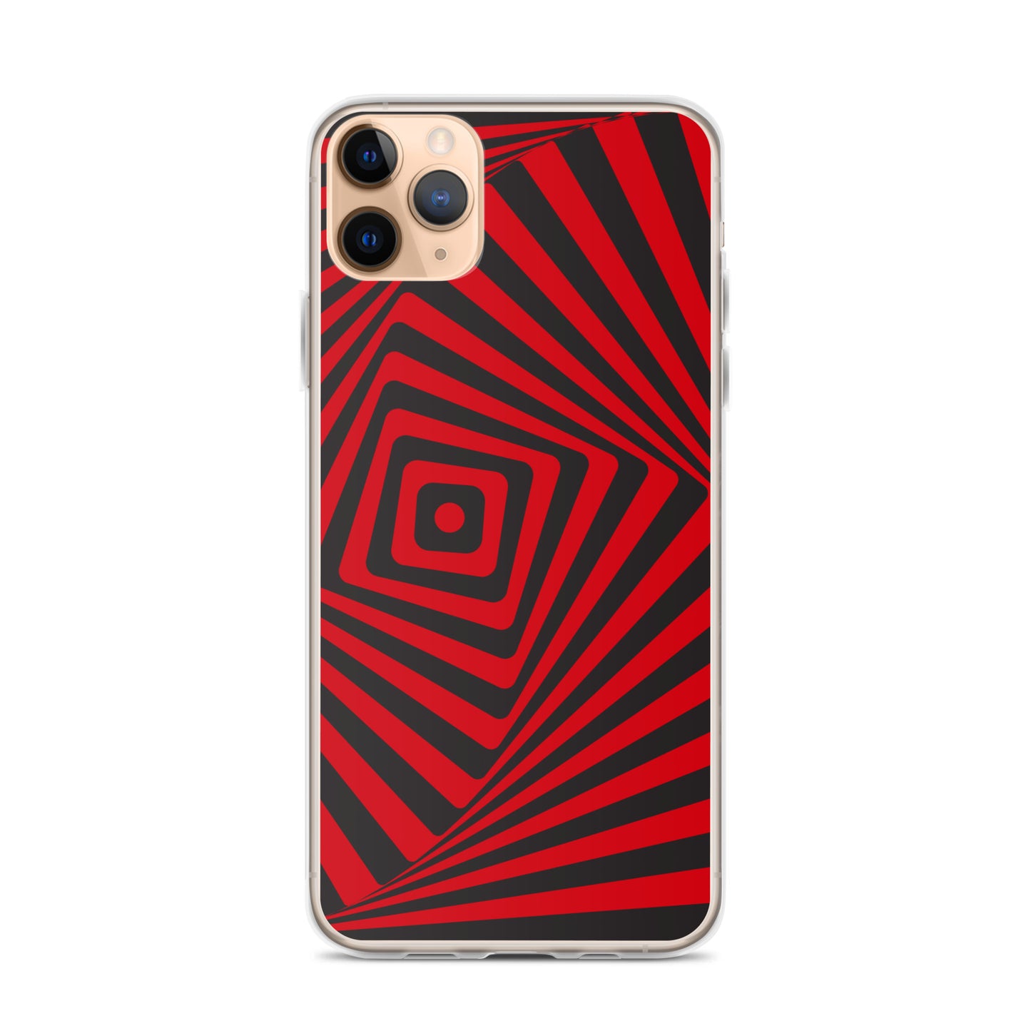 Abstract iPhone case, red maze