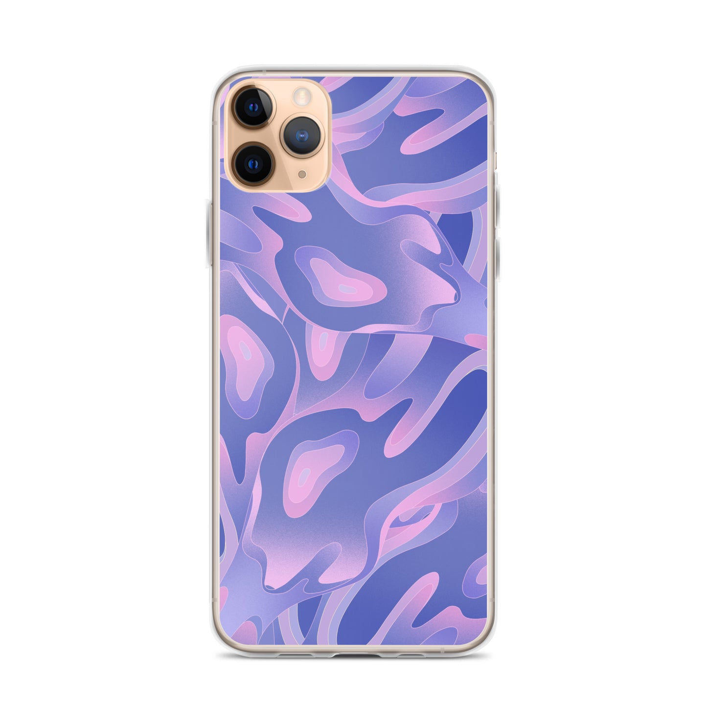 Abstract iPhone case purple/violet waves