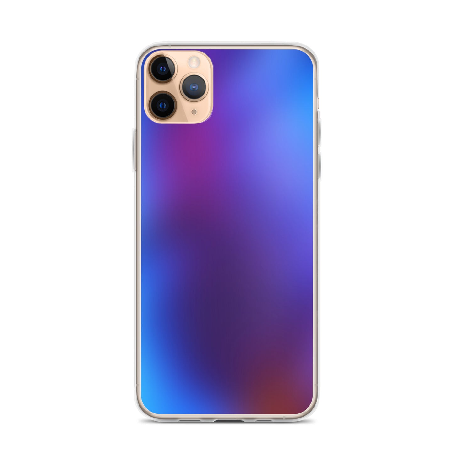 Abstract iPhone case blurry blue