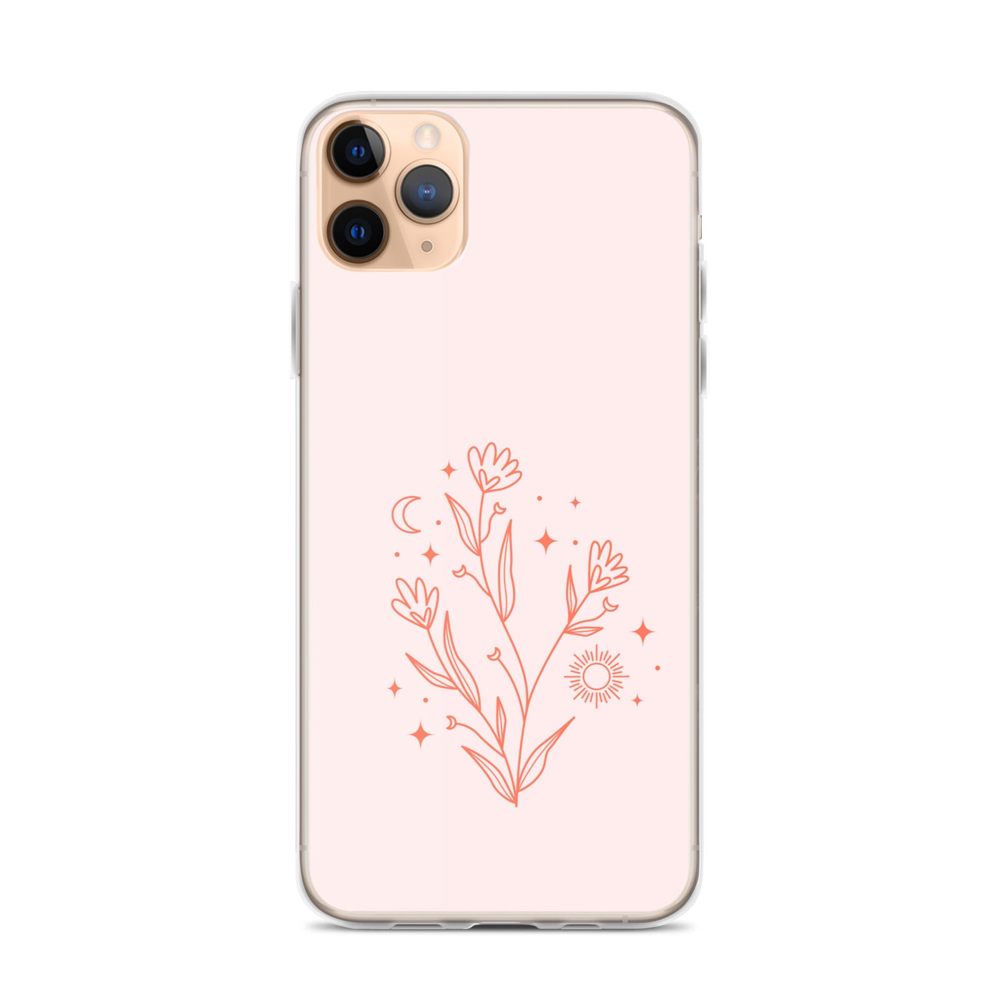 Abstract iPhone case pink flower