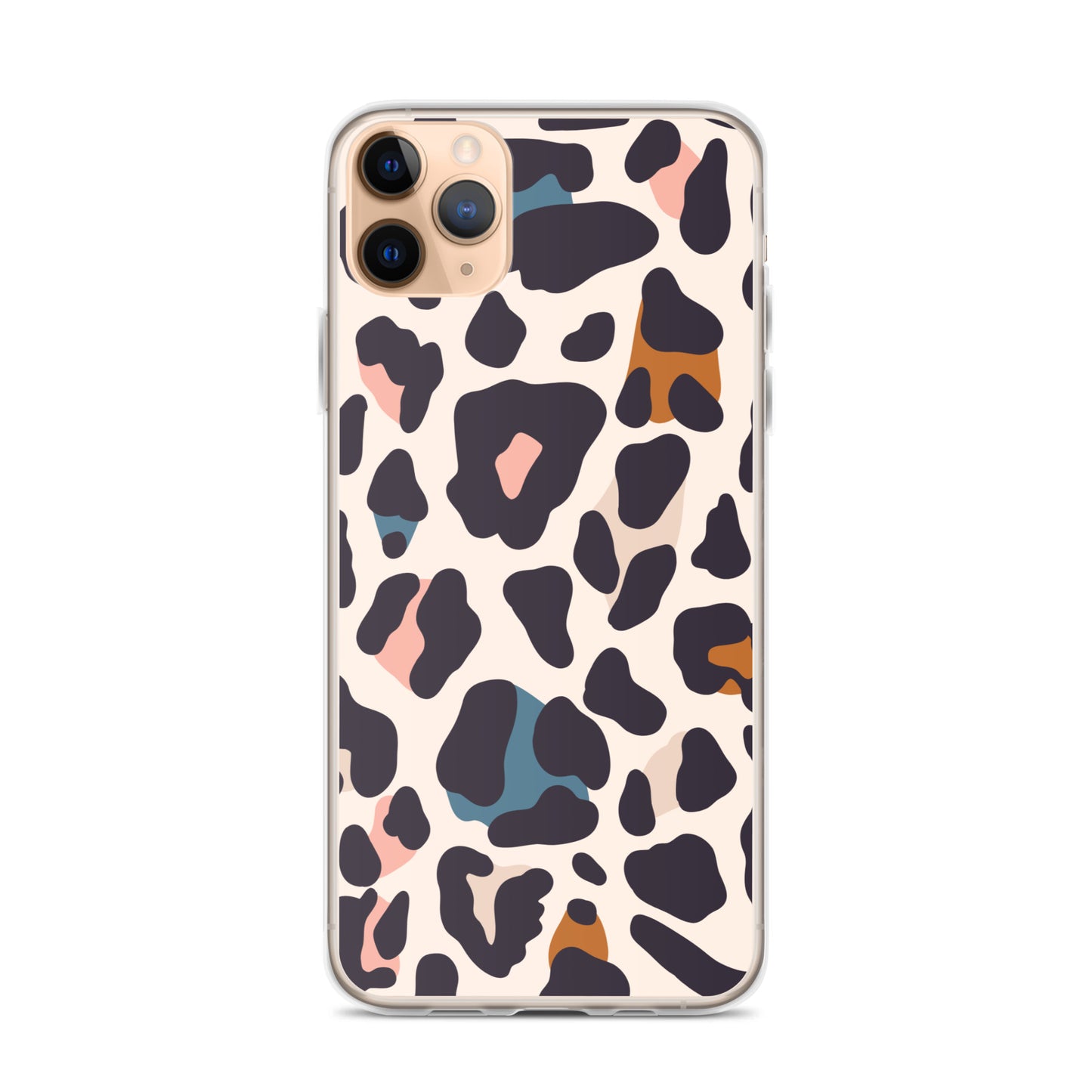 Abstract iPhone case leopard print design