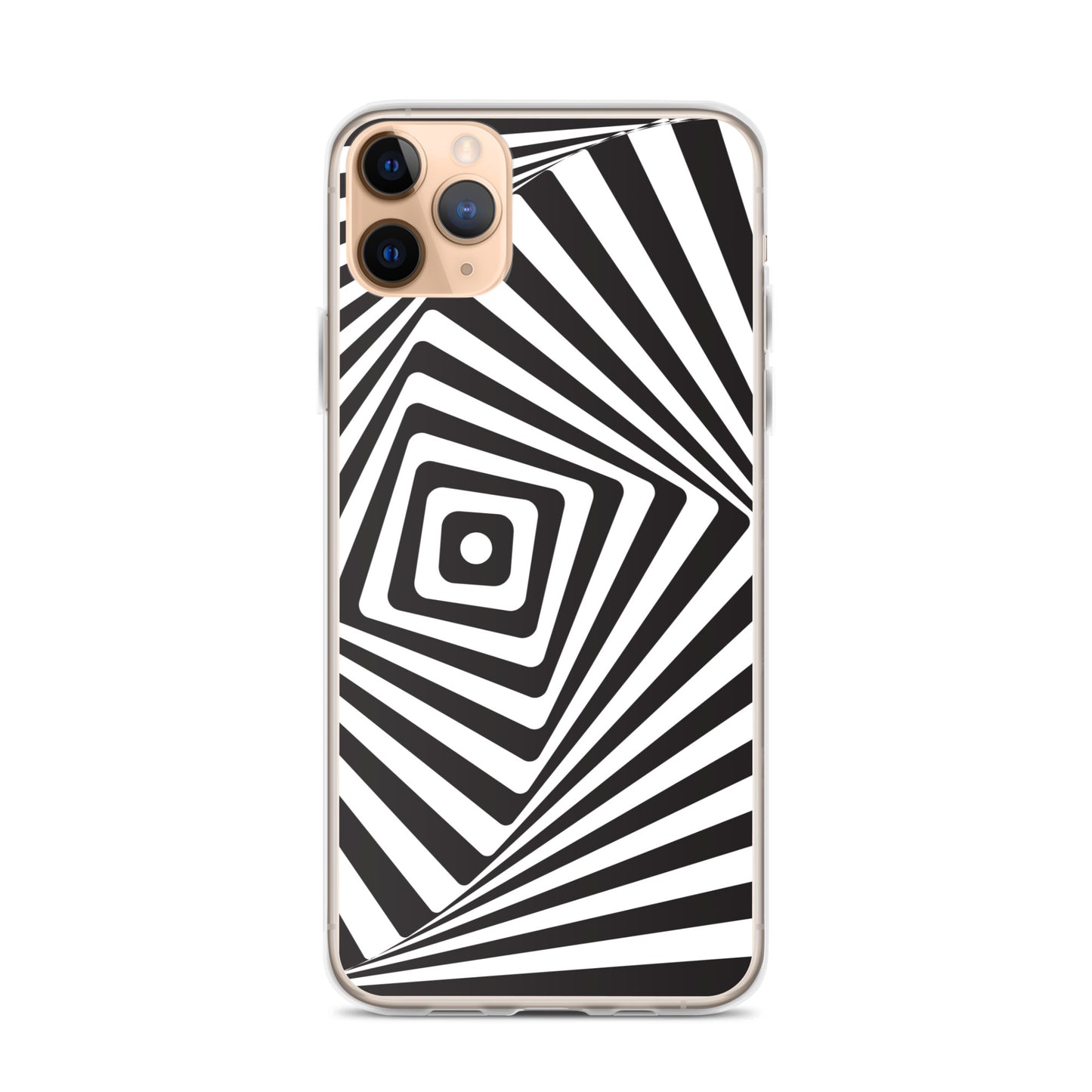 Abstract iPhone case black and white maze