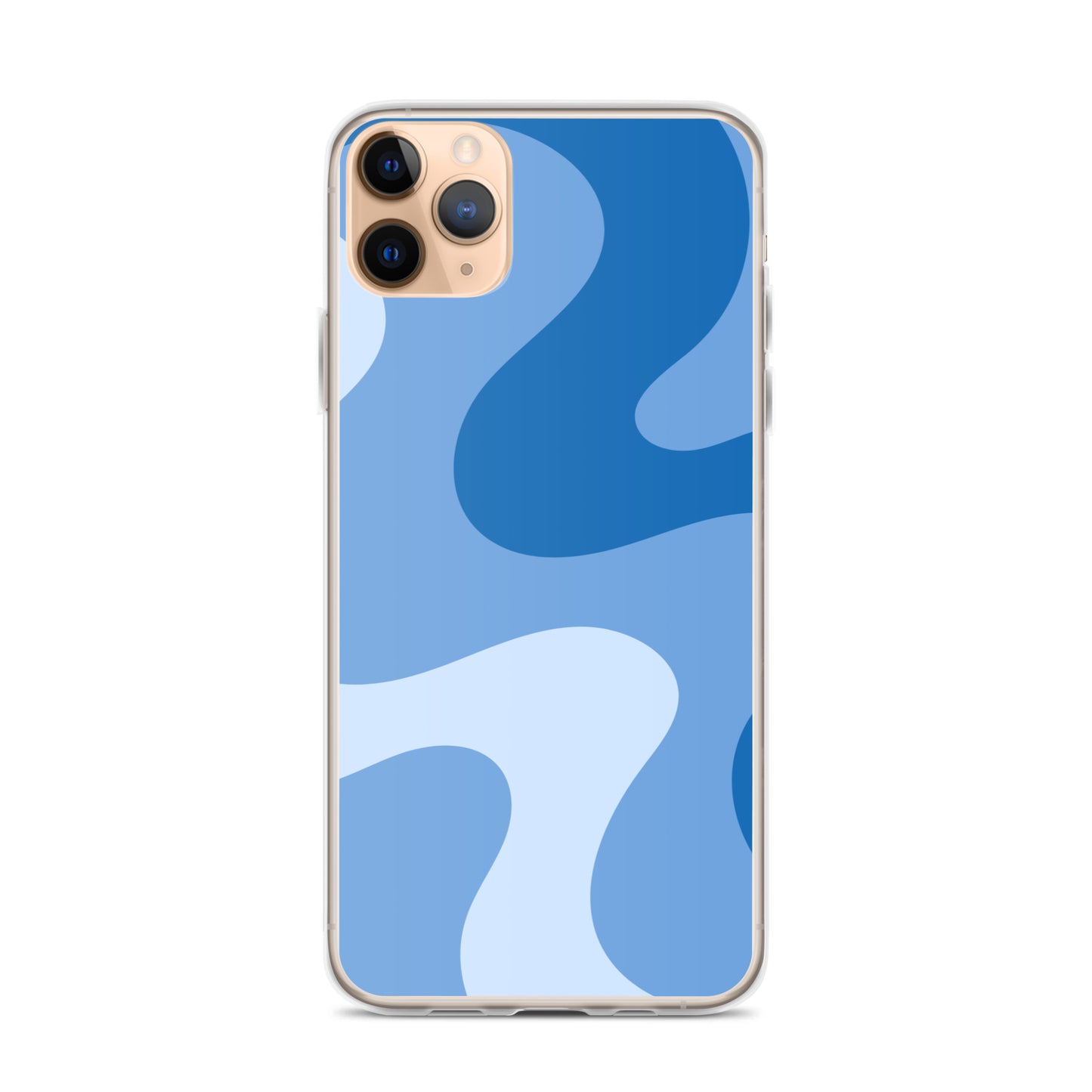 Abstract iPhone case blue swirl