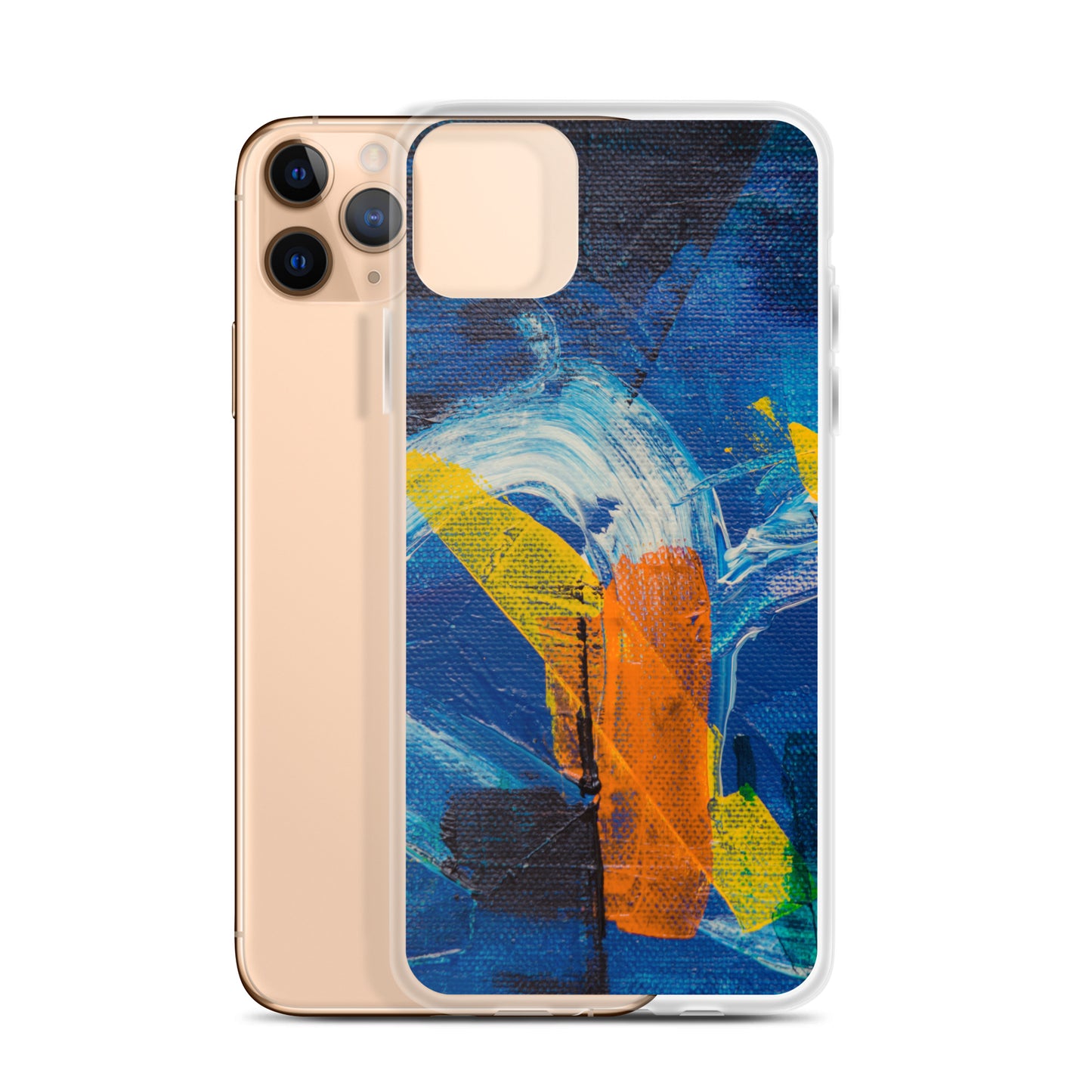 Abstract iPhone case muli-coloured solid accent