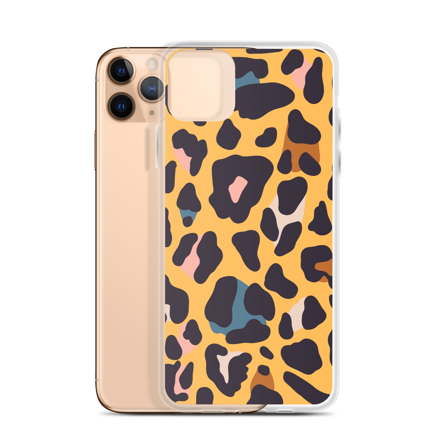 Abstract iPhone case leopard skin print