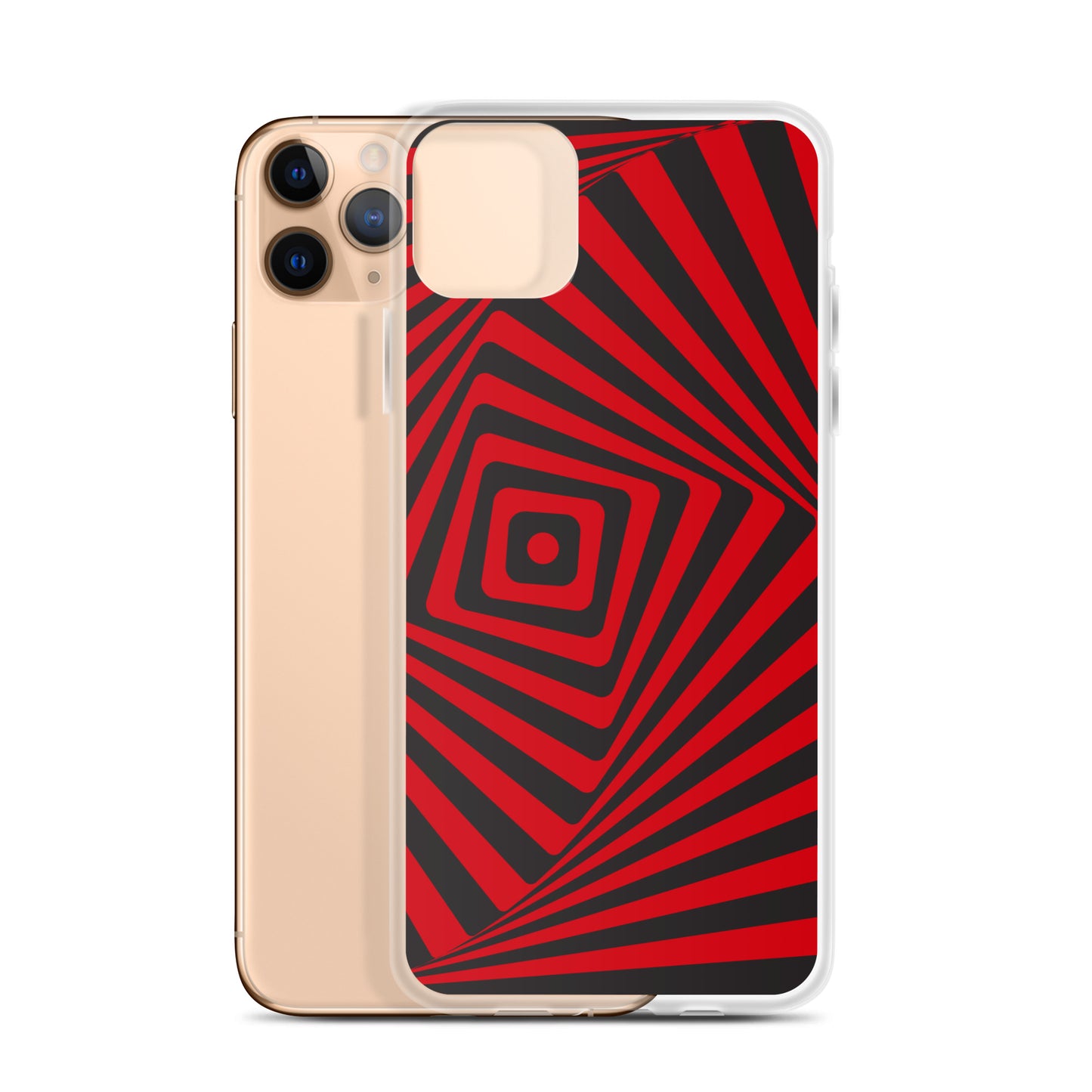 Abstract iPhone case, red maze