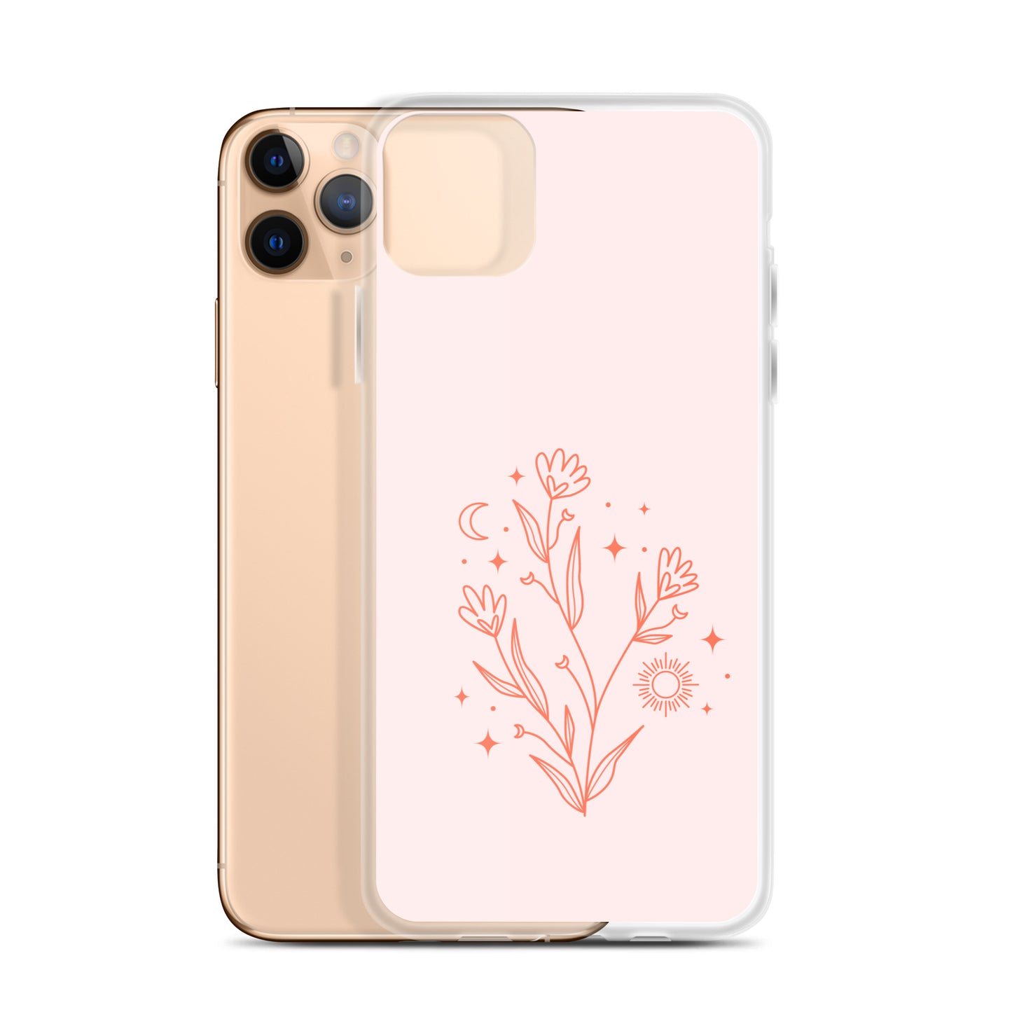 Abstract iPhone case pink flower