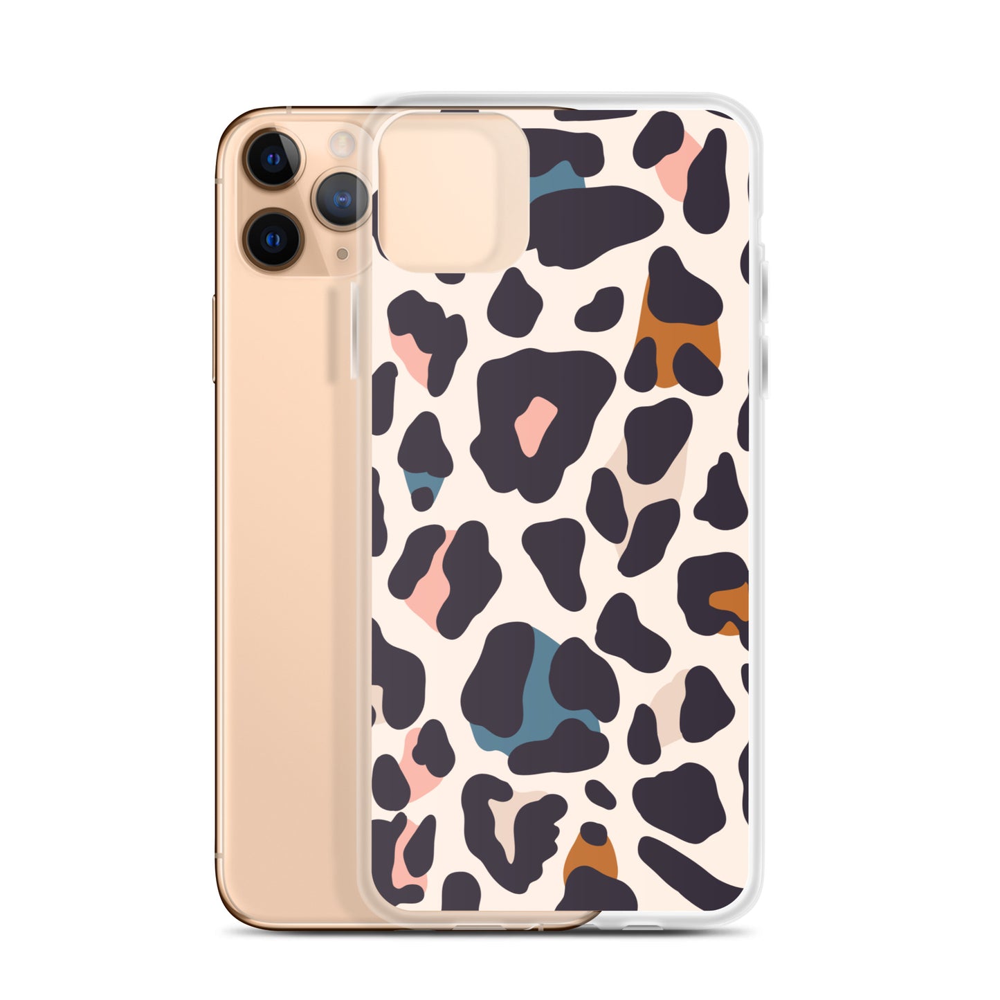 Abstract iPhone case leopard print design