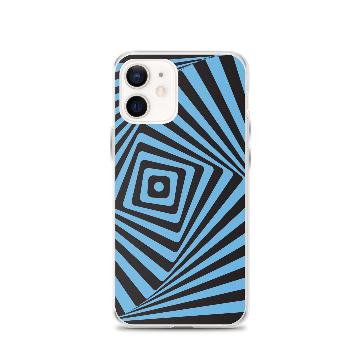 Abstract iPhone case, blue maze