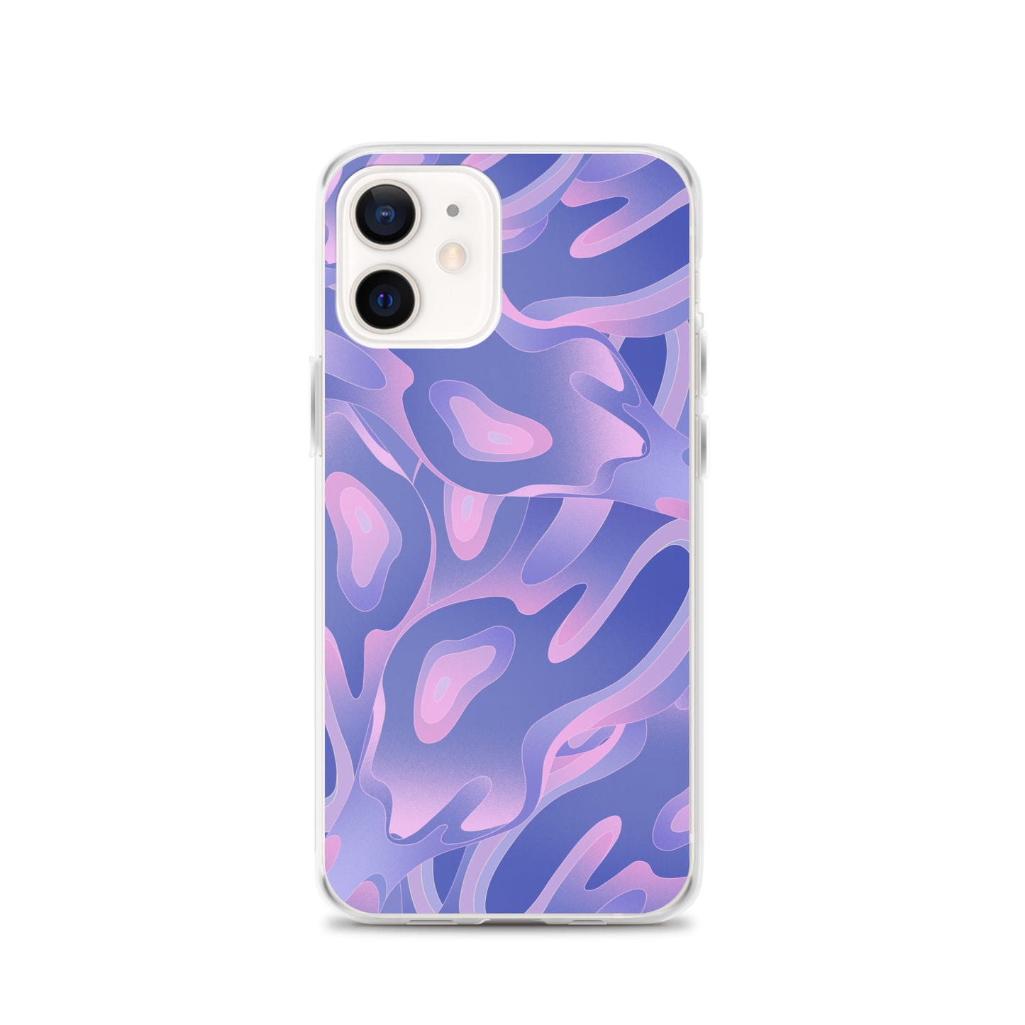 Abstract iPhone case purple/violet waves