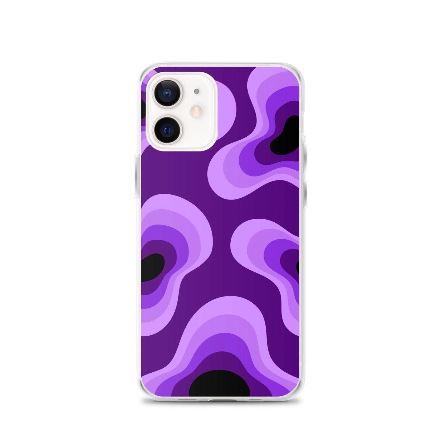 Abstract iPhone case purple lava bubbles