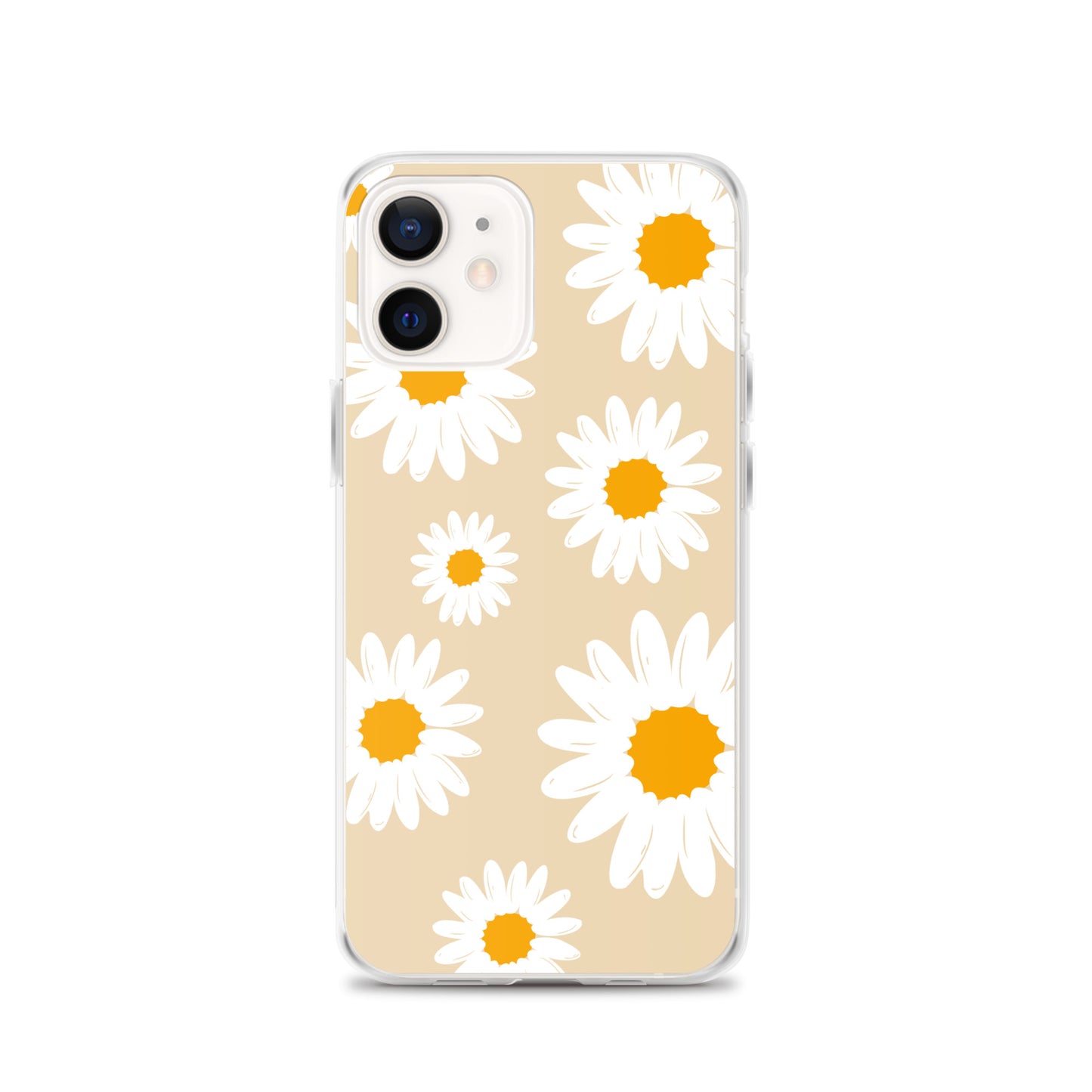 Abstract iPhone case daisies on sand colour