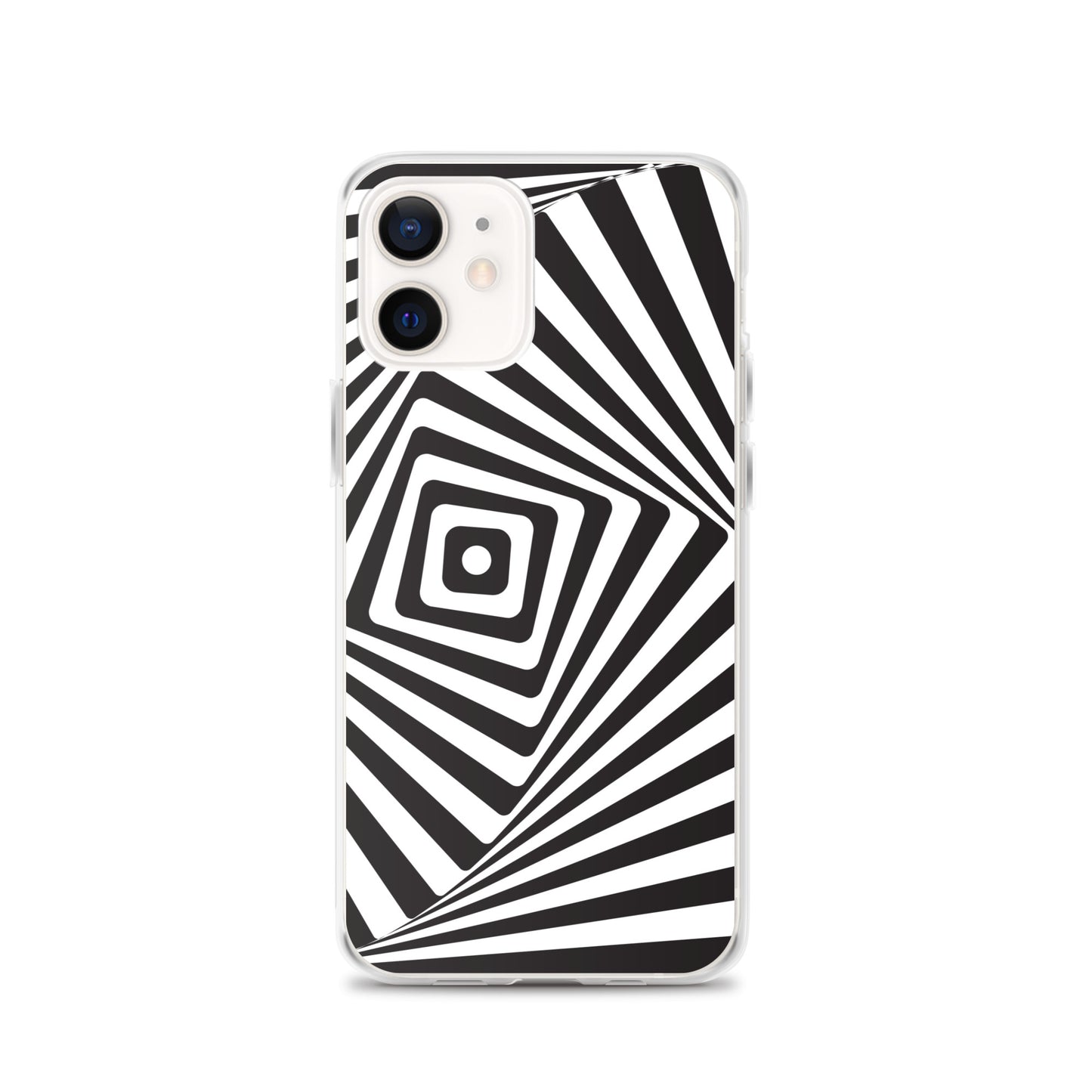 Abstract iPhone case black and white maze