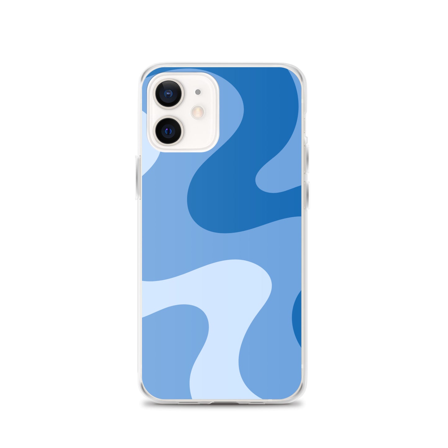 Abstract iPhone case blue swirl