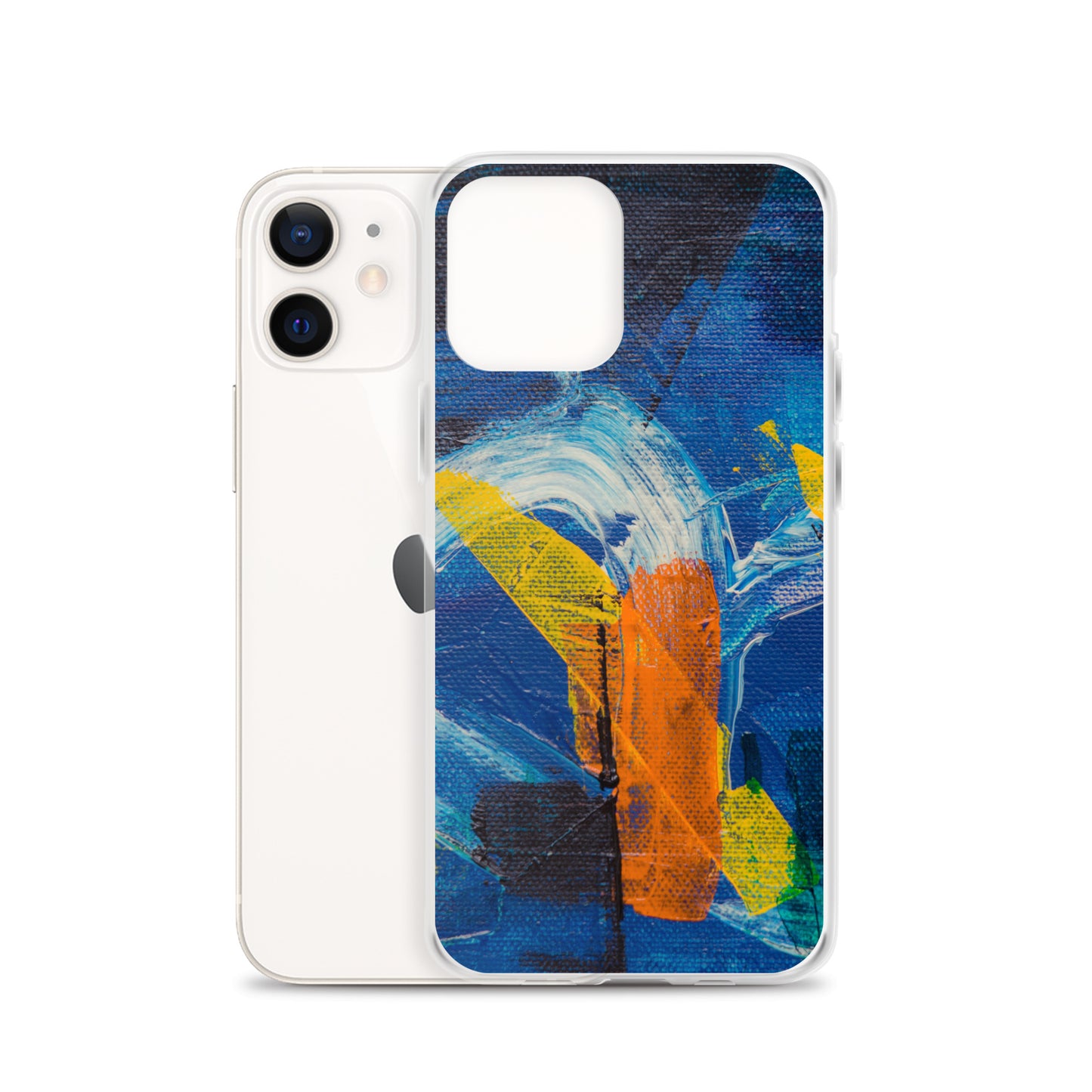 Abstract iPhone case muli-coloured solid accent