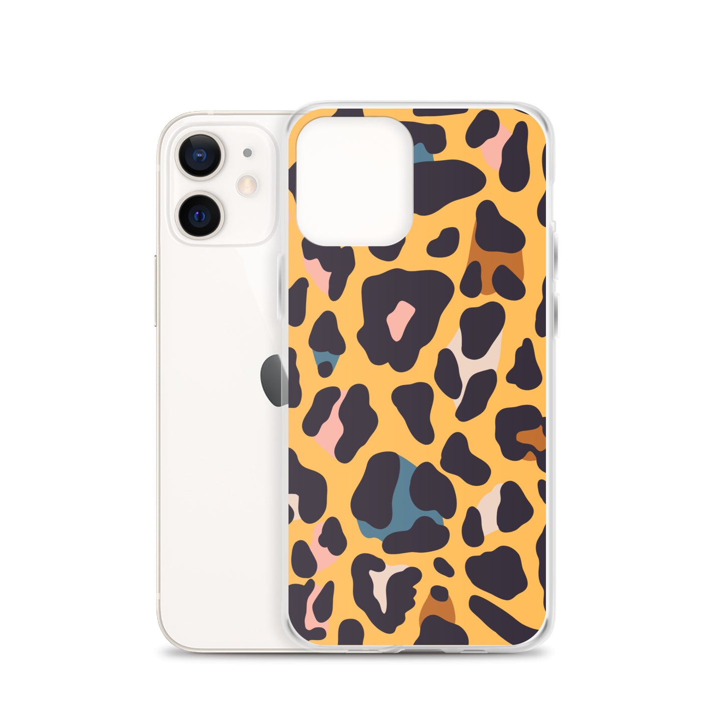 Abstract iPhone case leopard skin print