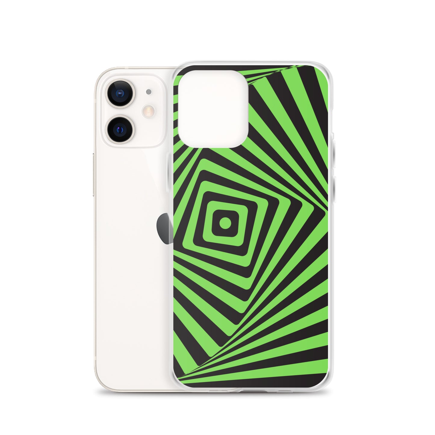 Abstract iPhone case green maze